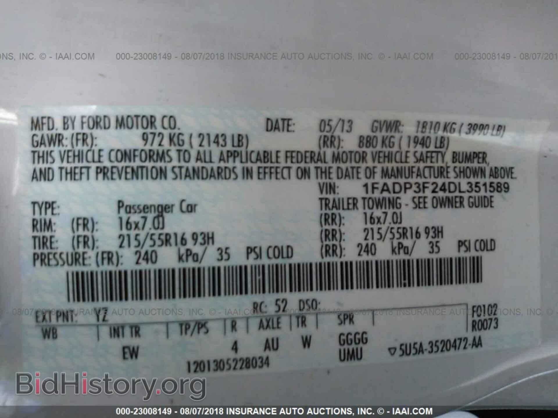 2013 Ford Focus - VIN: 1FADP3F24DL351589 - Photo 9