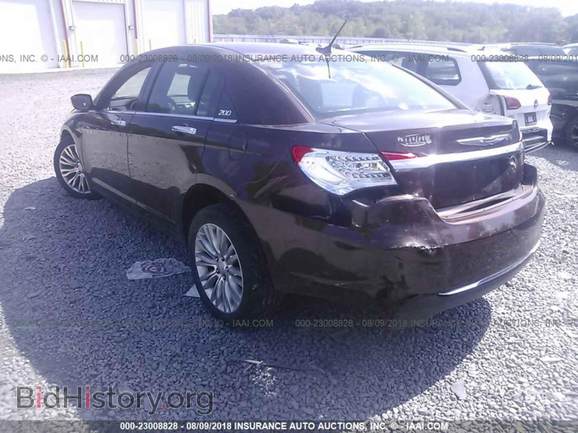 2012 Chrysler 200 - VIN: 1C3CCBCB3CN249417 - Фото 3