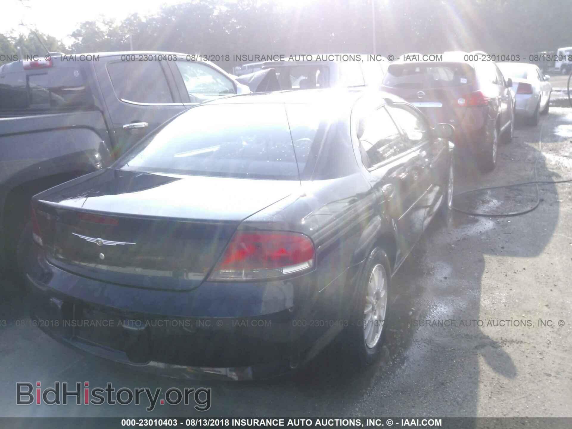 2005 CHRYSLER SEBRING - VIN: 1C3EL46X85N652016 - Фото 4