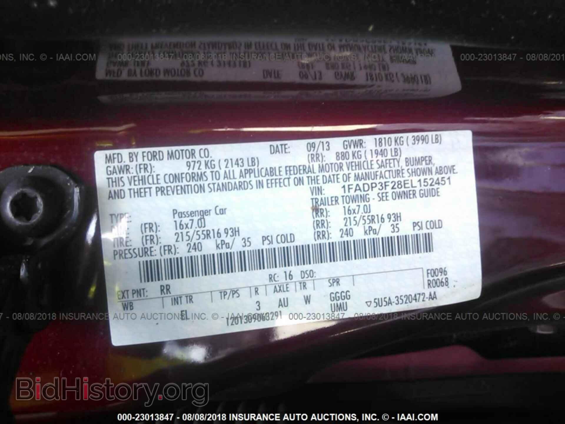 2014 FORD FOCUS - VIN: 1FADP3F28EL152451 - Photo 9