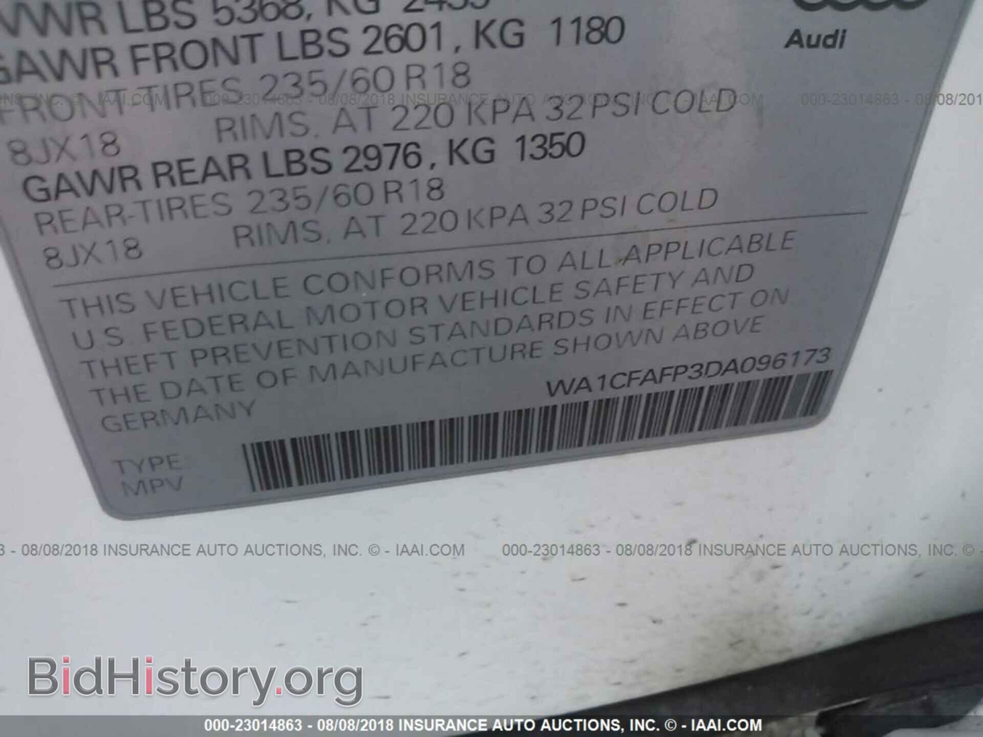 2013 Audi Q5 - VIN: WA1CFAFP3DA096173 - Photo 9
