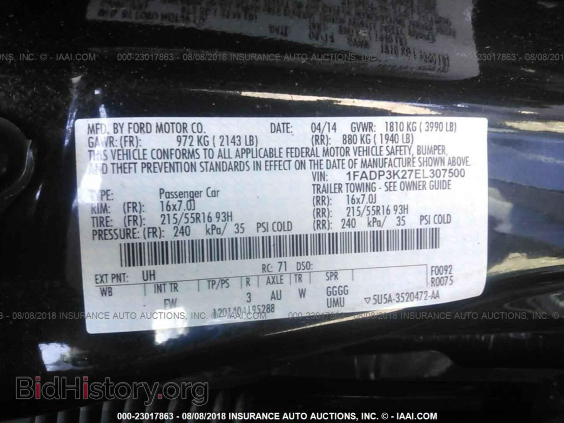 2014 Ford Focus - VIN: 1FADP3K27EL307500 - Photo 9