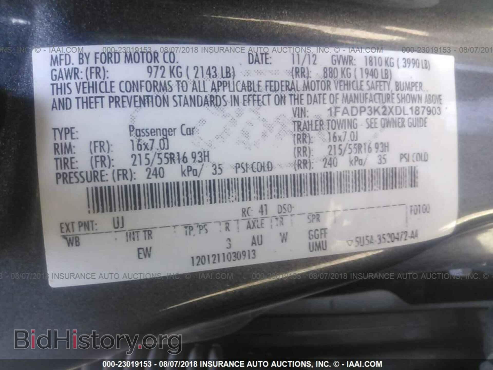 2013 FORD FOCUS - VIN: 1FADP3K2XDL187903 - Photo 9