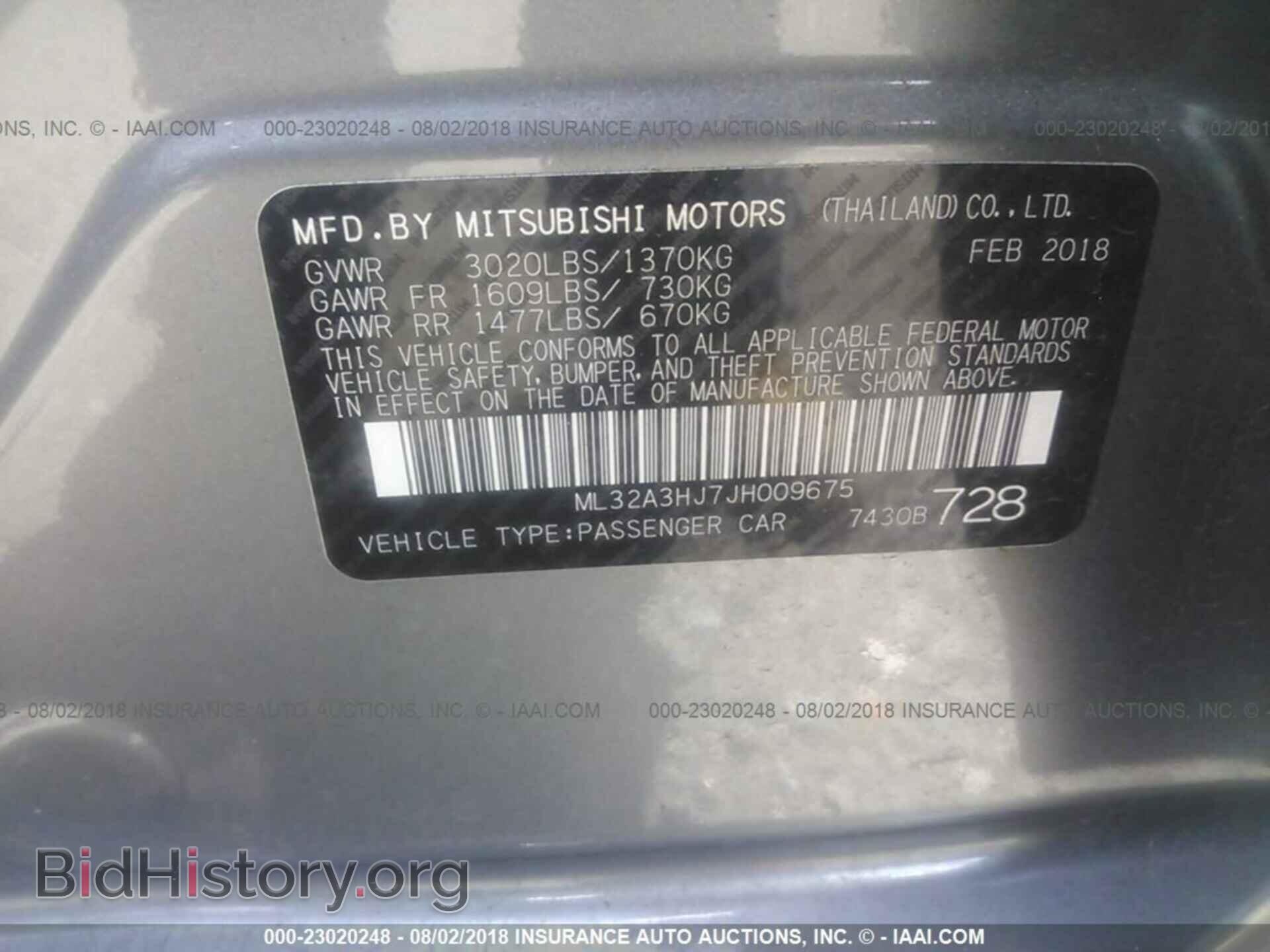 2018 Mitsubishi Mirage - VIN: ML32A3HJ7JH009675 - Фото 9