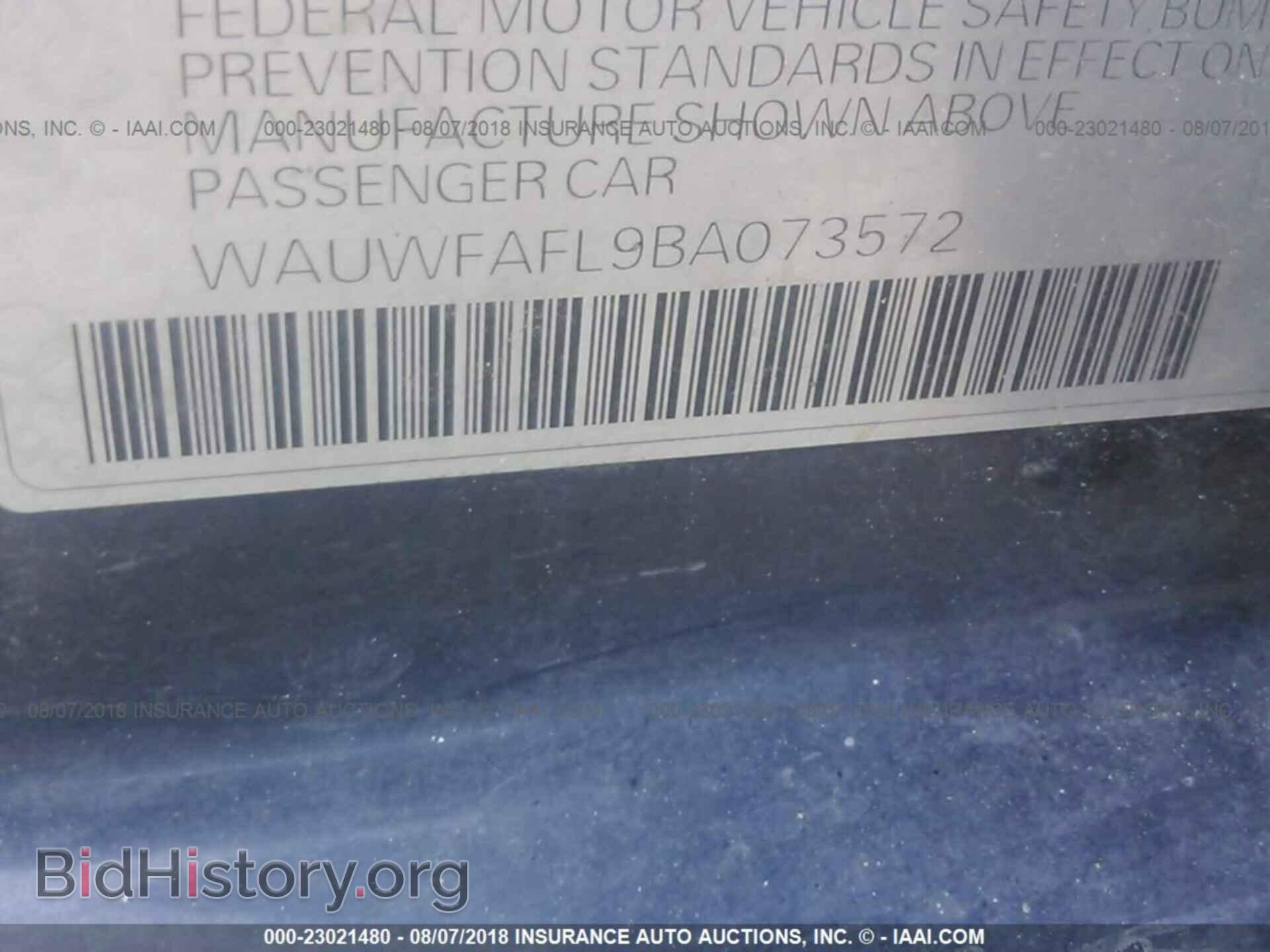 2011 Audi A4 - VIN: WAUWFAFL9BA073572 - Photo 9