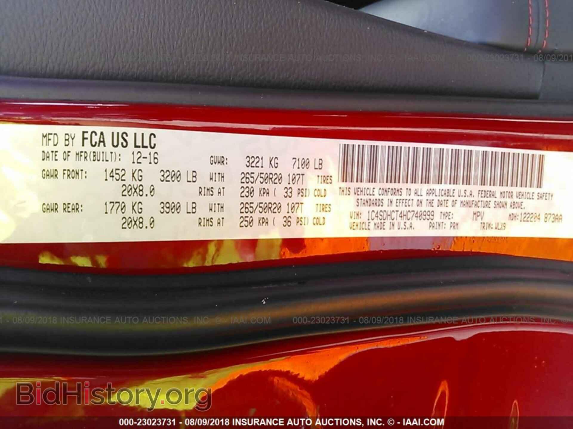 2017 Dodge Durango - VIN: 1C4SDHCT4HC740999 - Photo 9