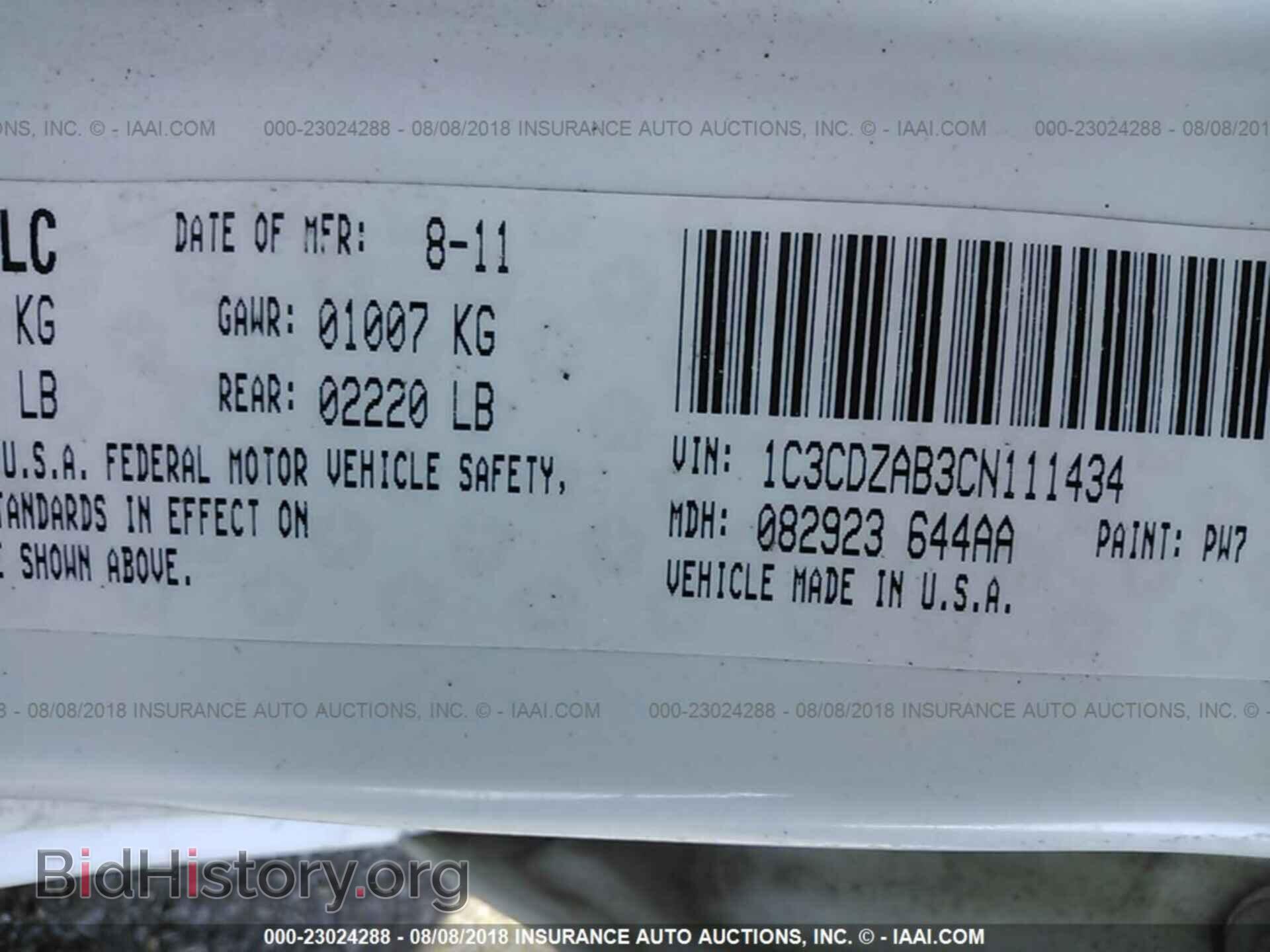 2012 Dodge Avenger - VIN: 1C3CDZAB3CN111434 - Photo 9