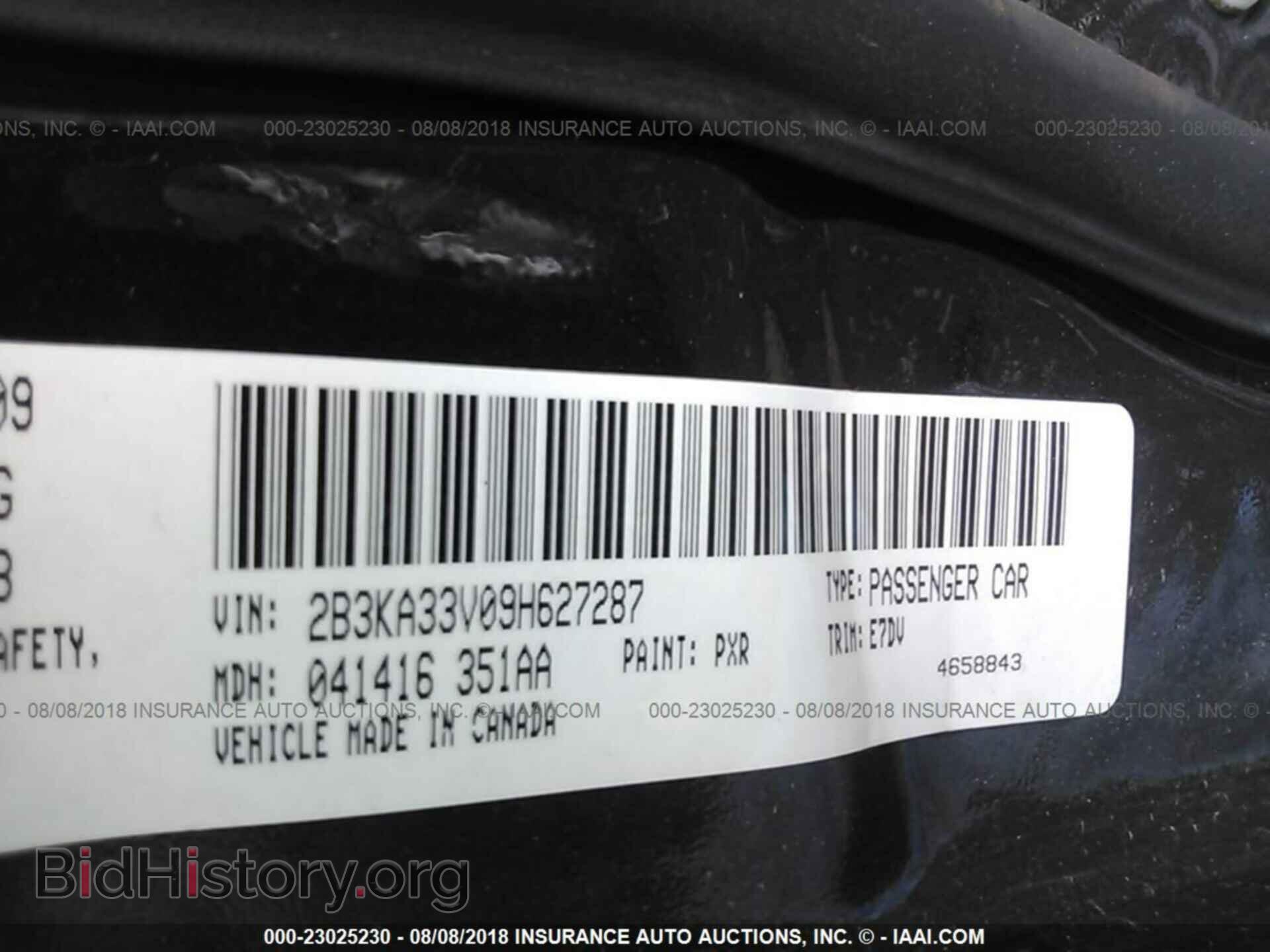 2009 DODGE CHARGER - VIN: 2B3KA33V09H627287 - Фото 9