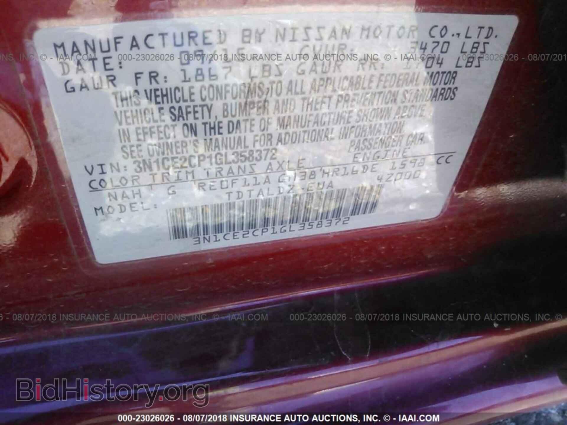 2016 Nissan Versa note - VIN: 3N1CE2CP1GL358372 - Photo 9