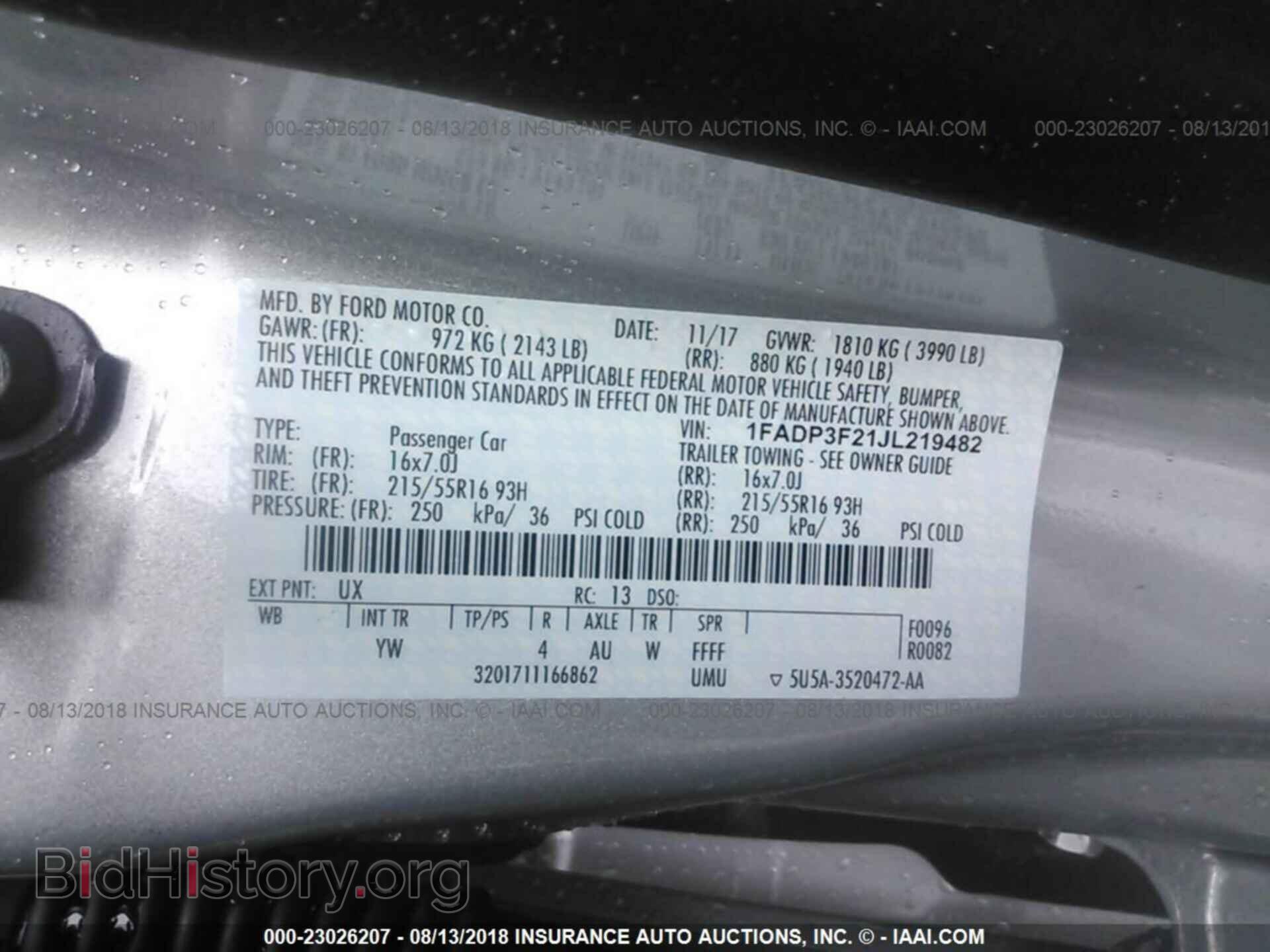 2018 Ford Focus - VIN: 1FADP3F21JL219482 - Фото 9