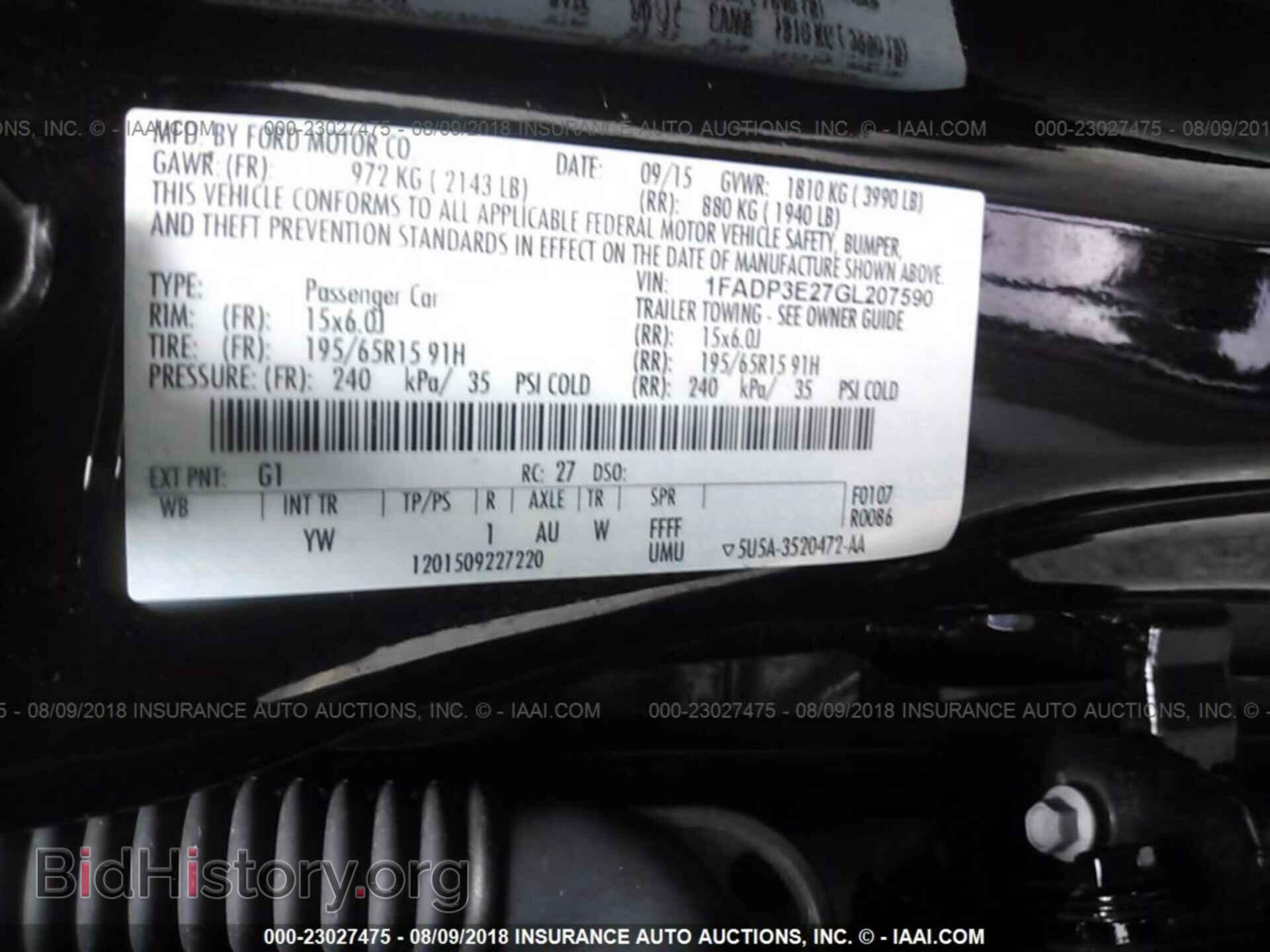 2016 Ford Focus - VIN: 1FADP3E27GL207590 - Фото 9