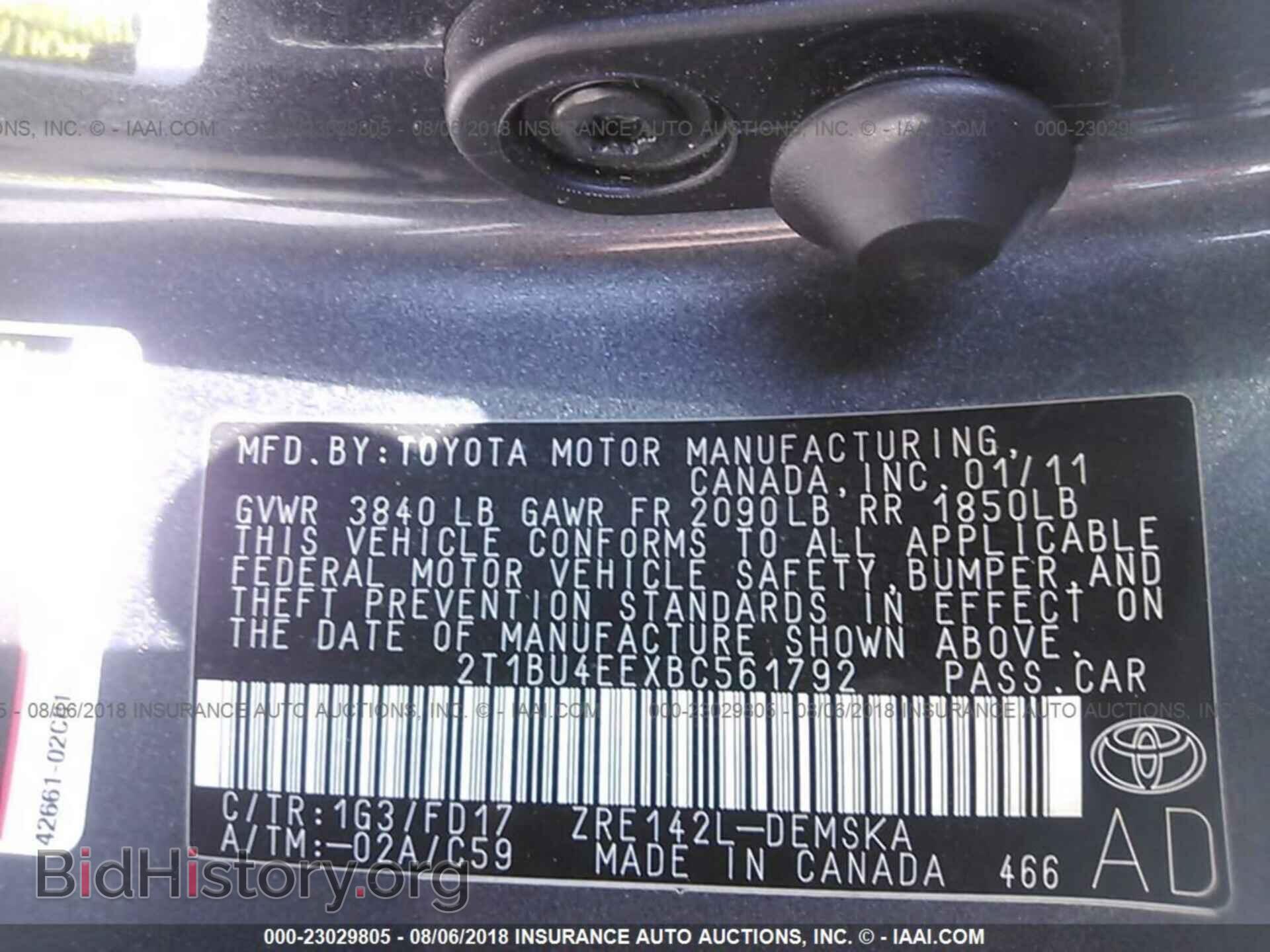 2011 Toyota Corolla - VIN: 2T1BU4EEXBC561792 - Photo 9