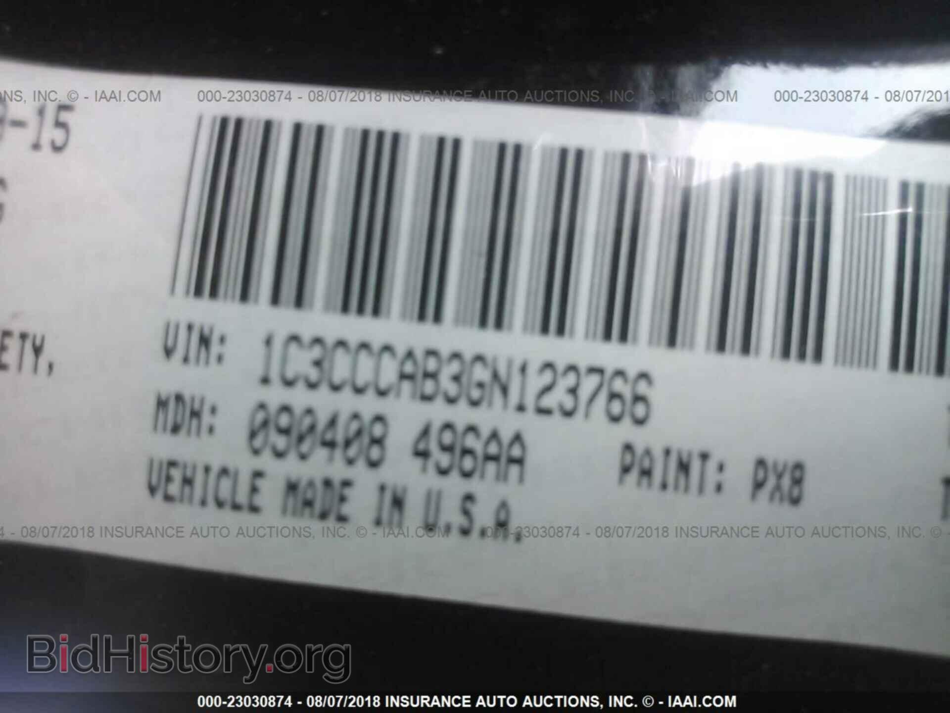 2016 Chrysler 200 - VIN: 1C3CCCAB3GN123766 - Photo 9