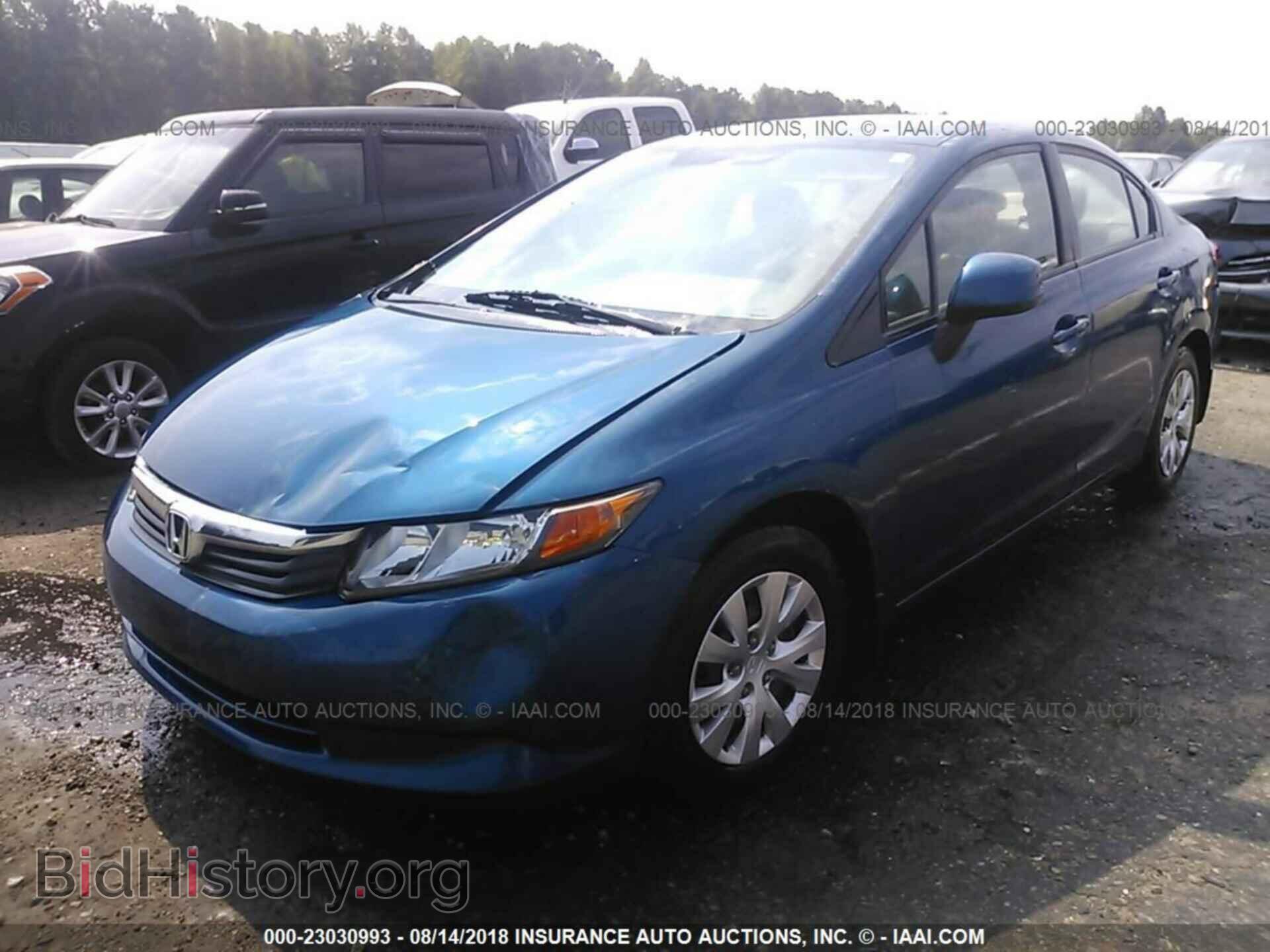 2012 Honda Civic - VIN: 2HGFB2F57CH536481 - Фото 2