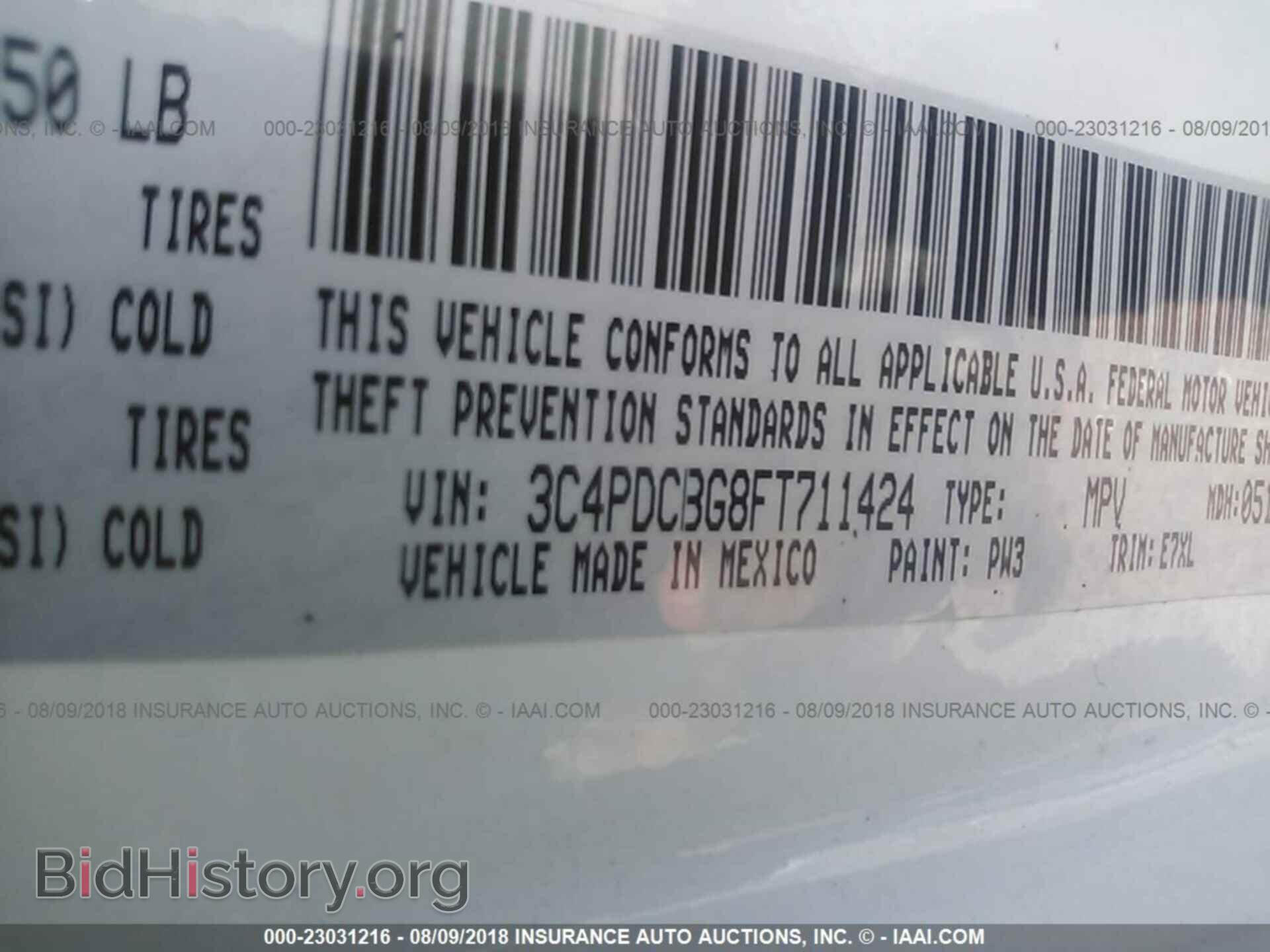 2015 Dodge Journey - VIN: 3C4PDCBG8FT711424 - Фото 9