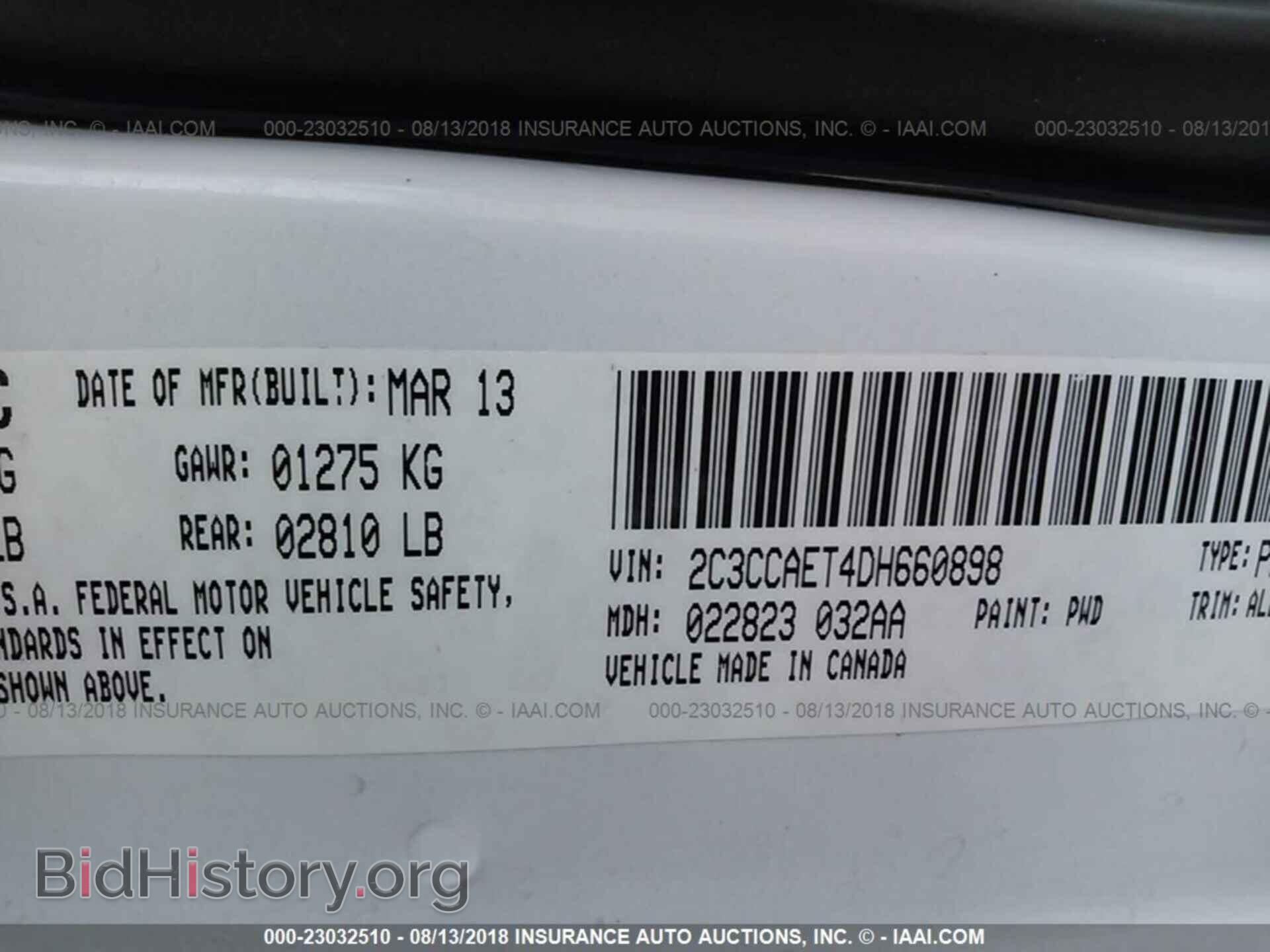 2013 Chrysler 300c - VIN: 2C3CCAET4DH660898 - Фото 9