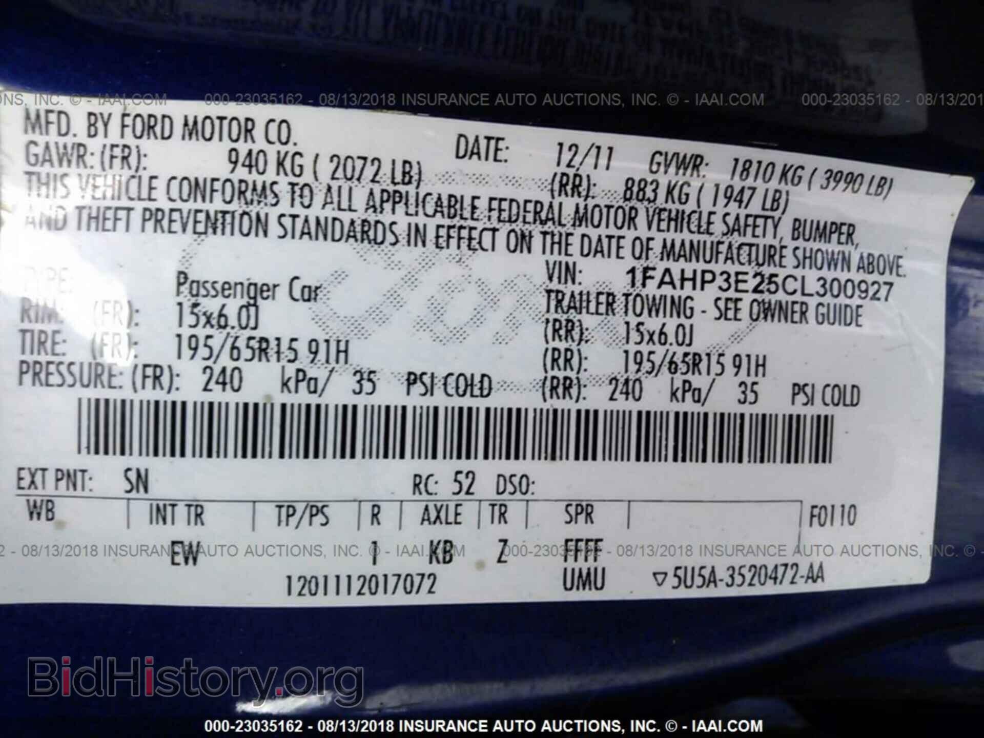 2012 Ford Focus - VIN: 1FAHP3E25CL300927 - Photo 9