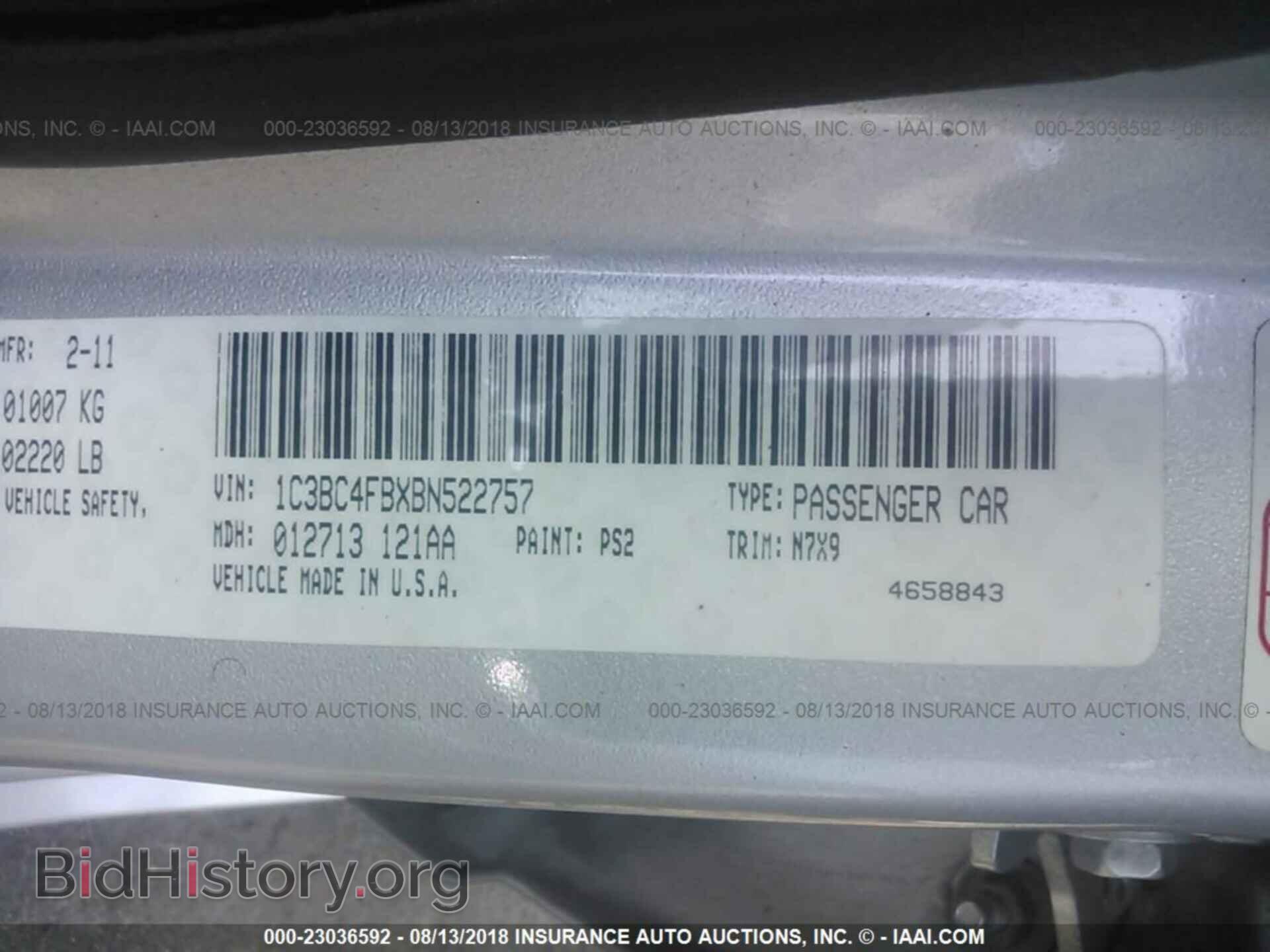 2011 Chrysler 200 - VIN: 1C3BC4FBXBN522757 - Photo 9