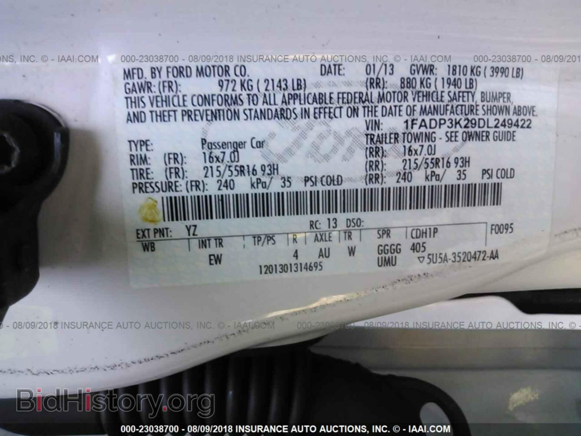 2013 Ford Focus - VIN: 1FADP3K29DL249422 - Photo 9