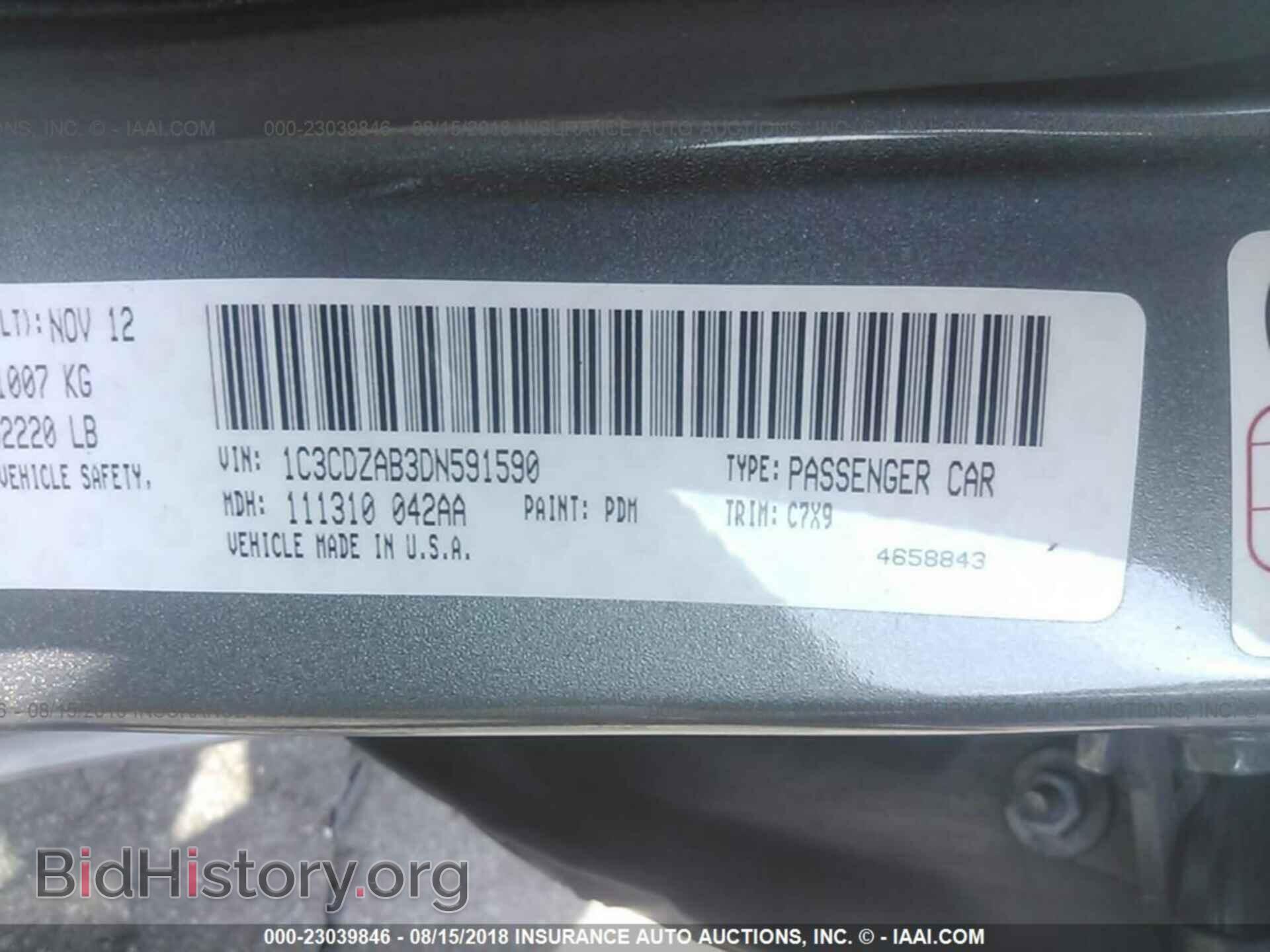 2013 Dodge Avenger - VIN: 1C3CDZAB3DN591590 - Photo 9