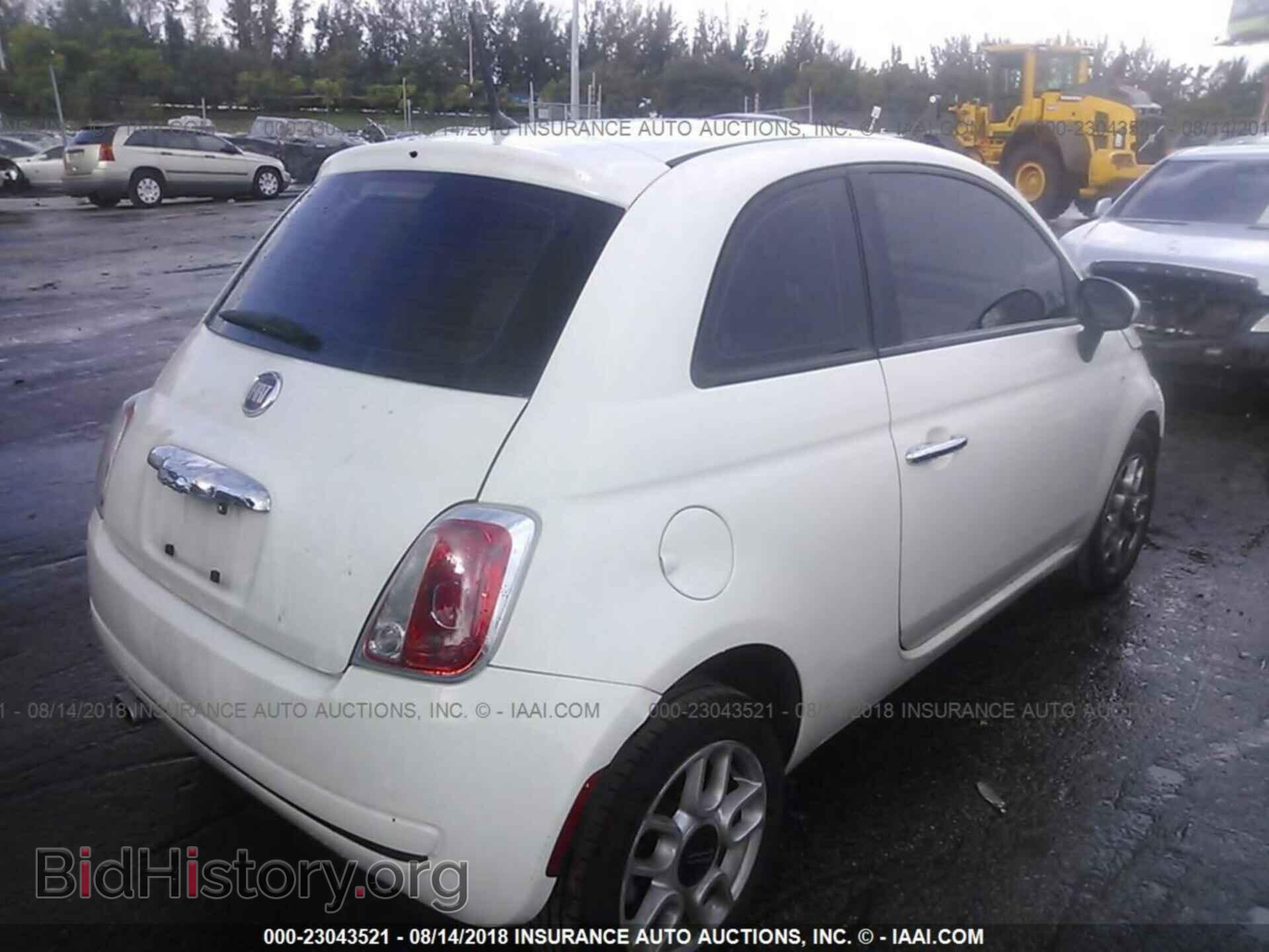 2013 Fiat 500 - VIN: 3C3CFFAR5DT598644 - Фото 4