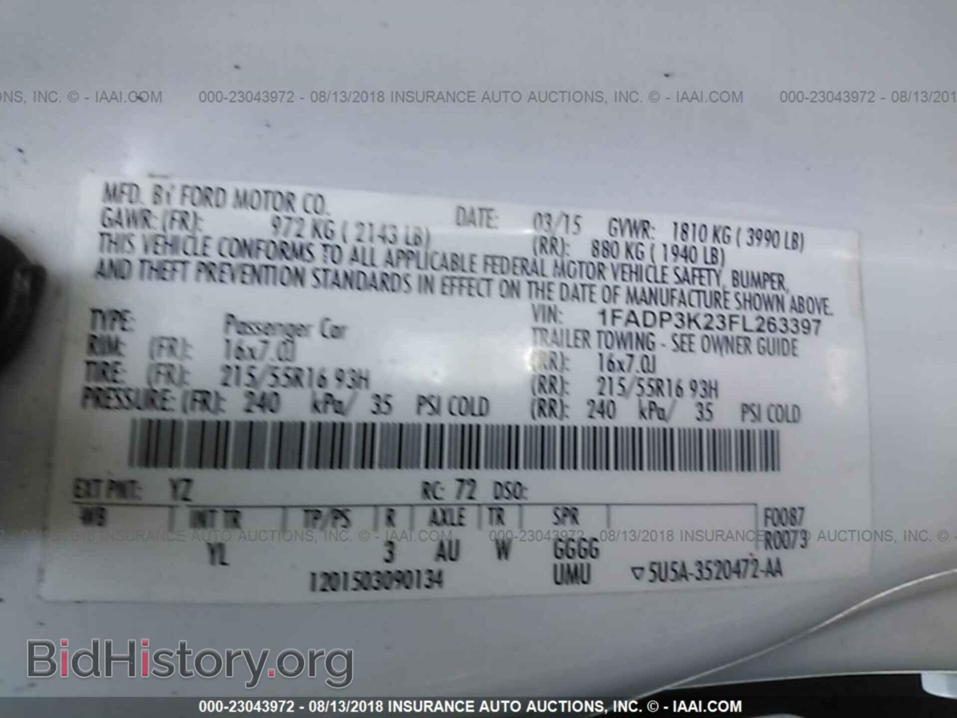 2015 Ford Focus - VIN: 1FADP3K23FL263397 - Photo 9