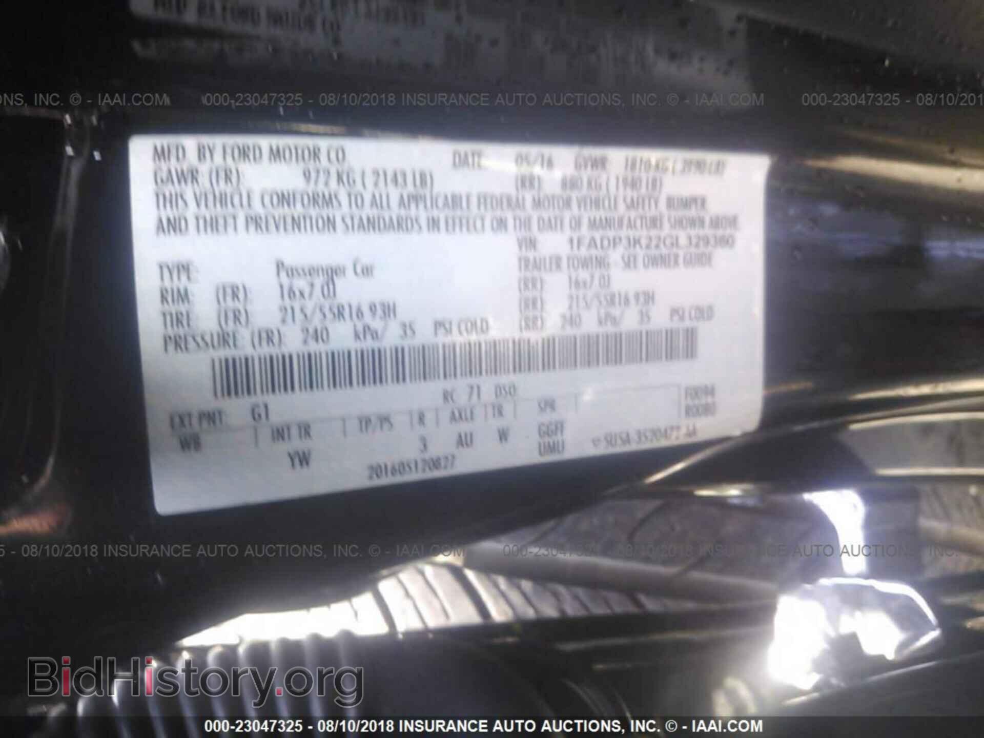 2016 Ford Focus - VIN: 1FADP3K22GL329360 - Фото 9