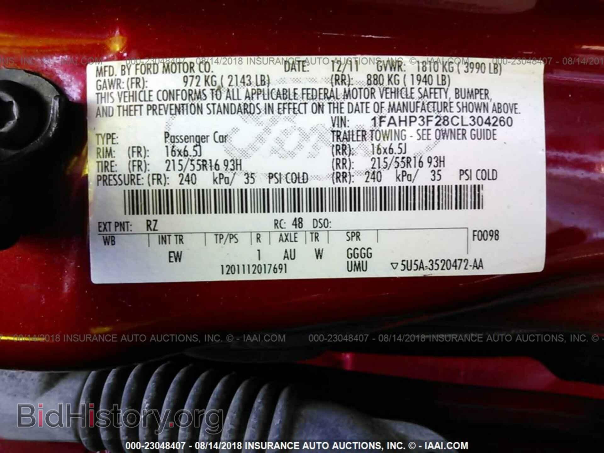 2012 Ford Focus - VIN: 1FAHP3F28CL304260 - Photo 9