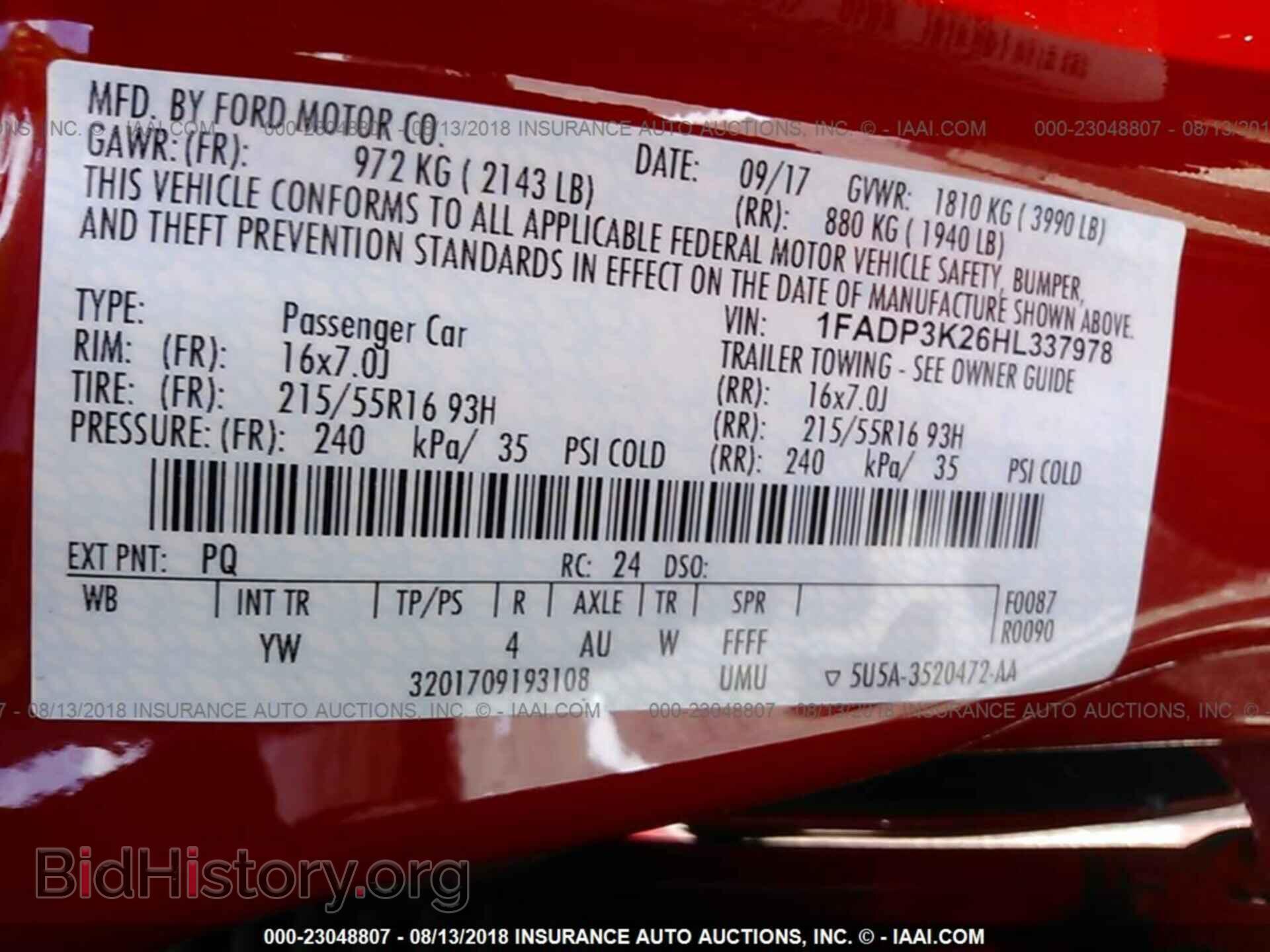 2017 Ford Focus - VIN: 1FADP3K26HL337978 - Photo 9
