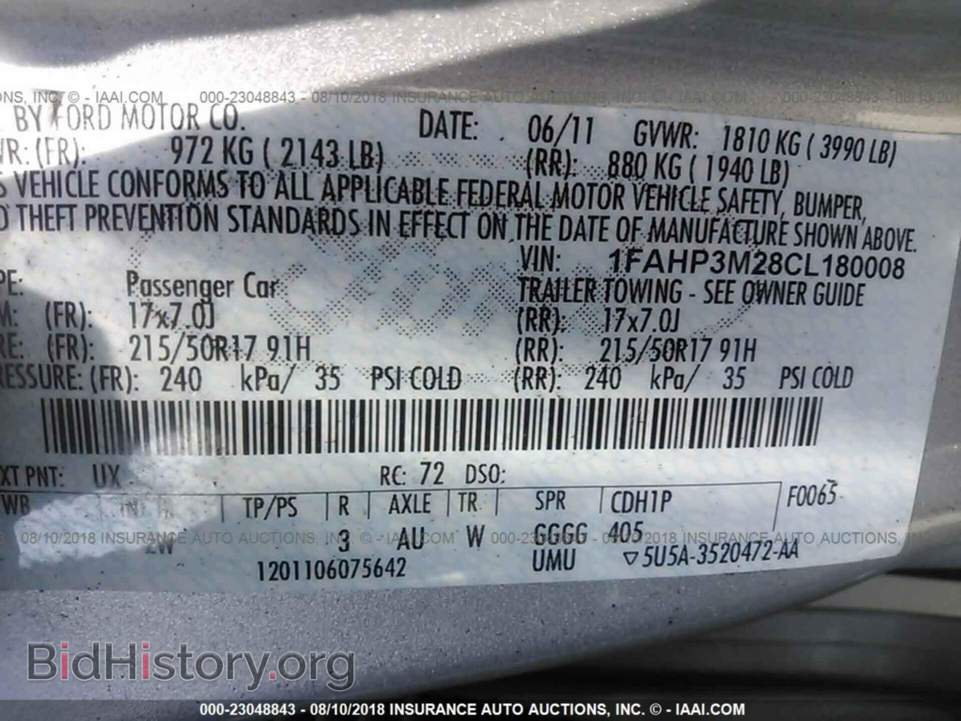 2012 Ford Focus - VIN: 1FAHP3M28CL180008 - Photo 9