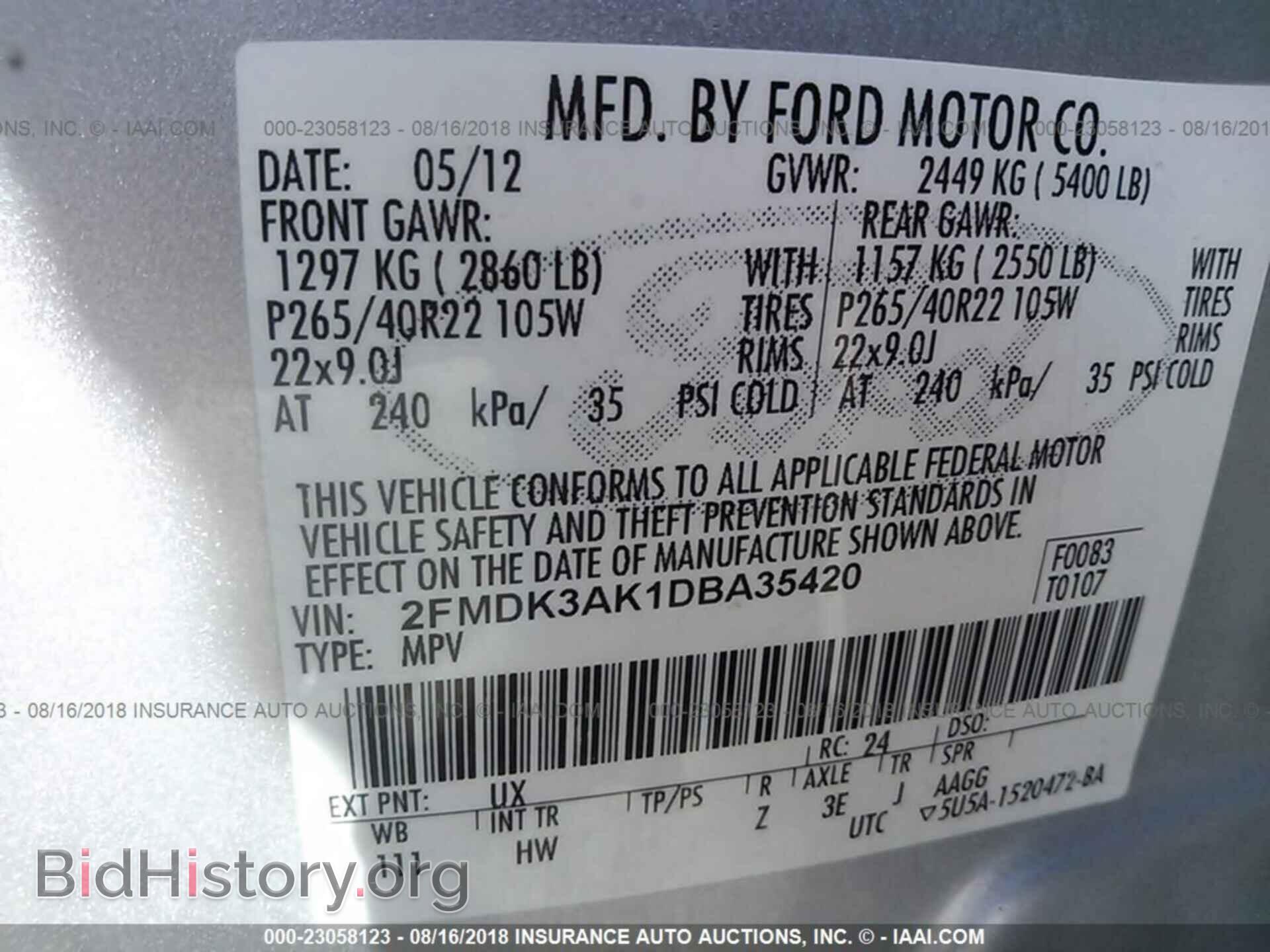 2013 Ford Edge - VIN: 2FMDK3AK1DBA35420 - Photo 9