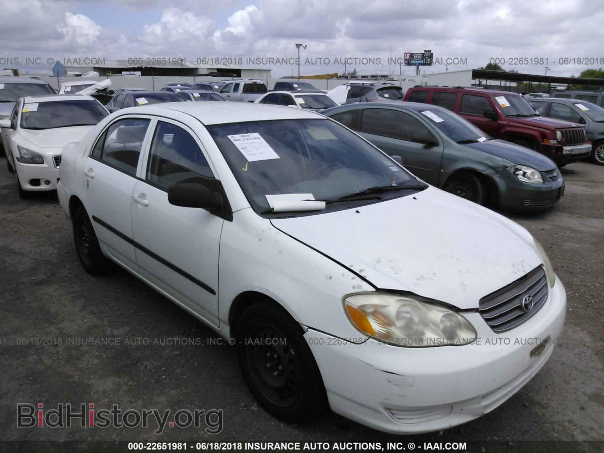 Фотография JTDBR32E632000277 - TOYOTA COROLLA 2003