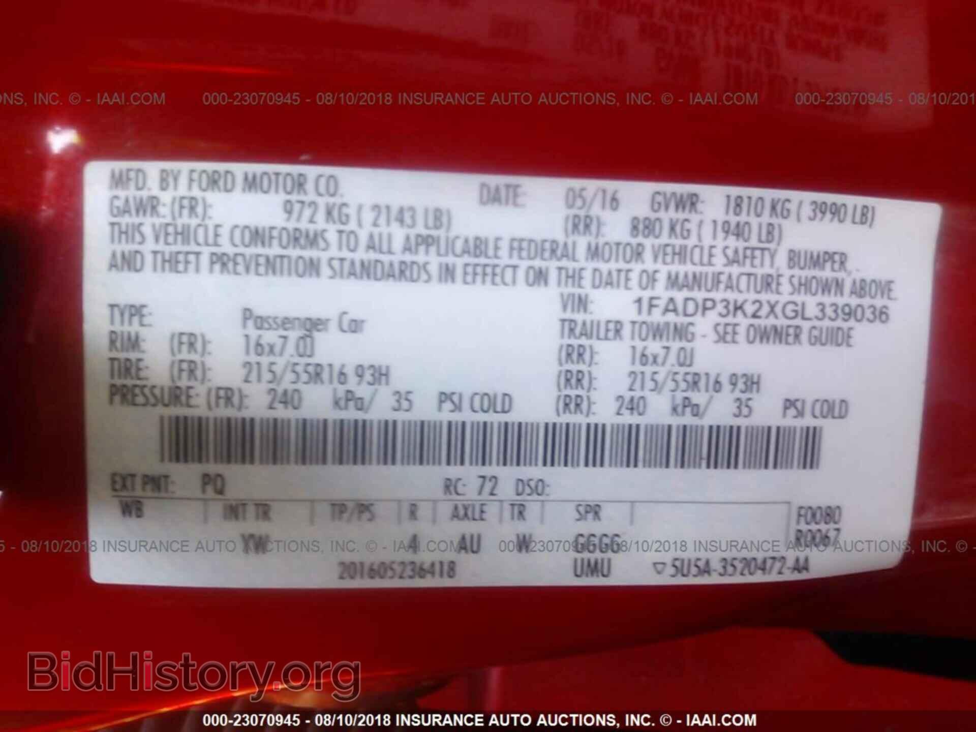 2016 Ford Focus - VIN: 1FADP3K2XGL339036 - Photo 9
