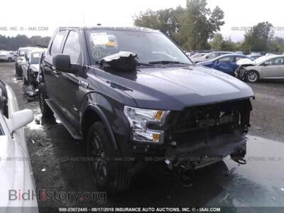 2016 Ford F150, серый — VIN 1FTEW1EP1GFD39776, IAAI