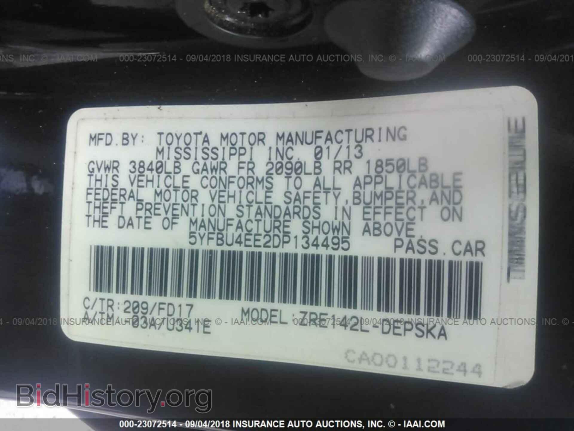 2013 Toyota Corolla - VIN: 5YFBU4EE2DP134495 - Photo 9