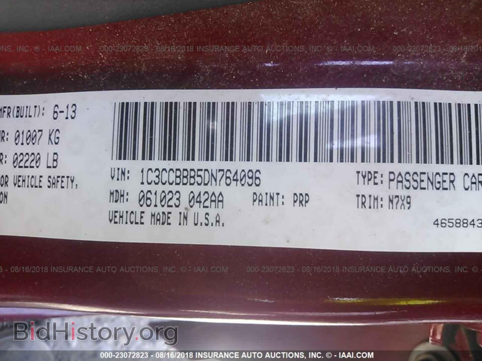 2013 Chrysler 200 - VIN: 1C3CCBBB5DN764096 - Photo 9