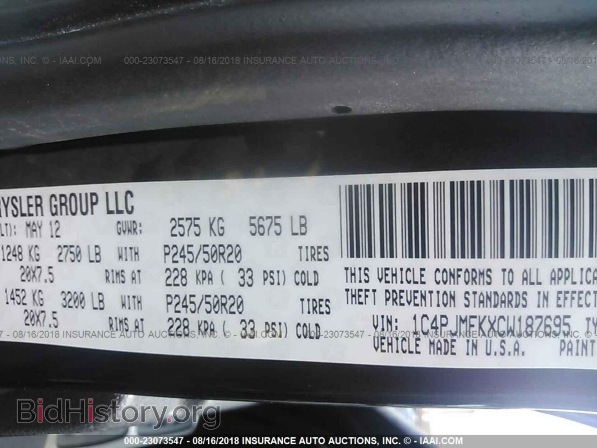 2012 Jeep Liberty - VIN: 1C4PJMFKXCW187695 - Фото 9