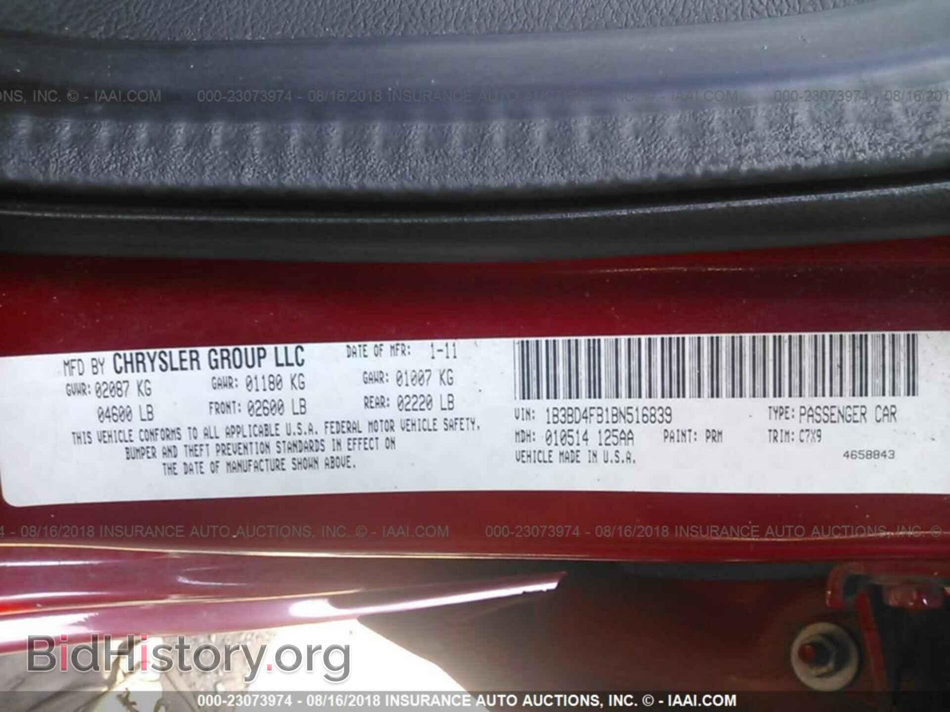 2011 Dodge Avenger - VIN: 1B3BD4FB1BN516839 - Photo 9