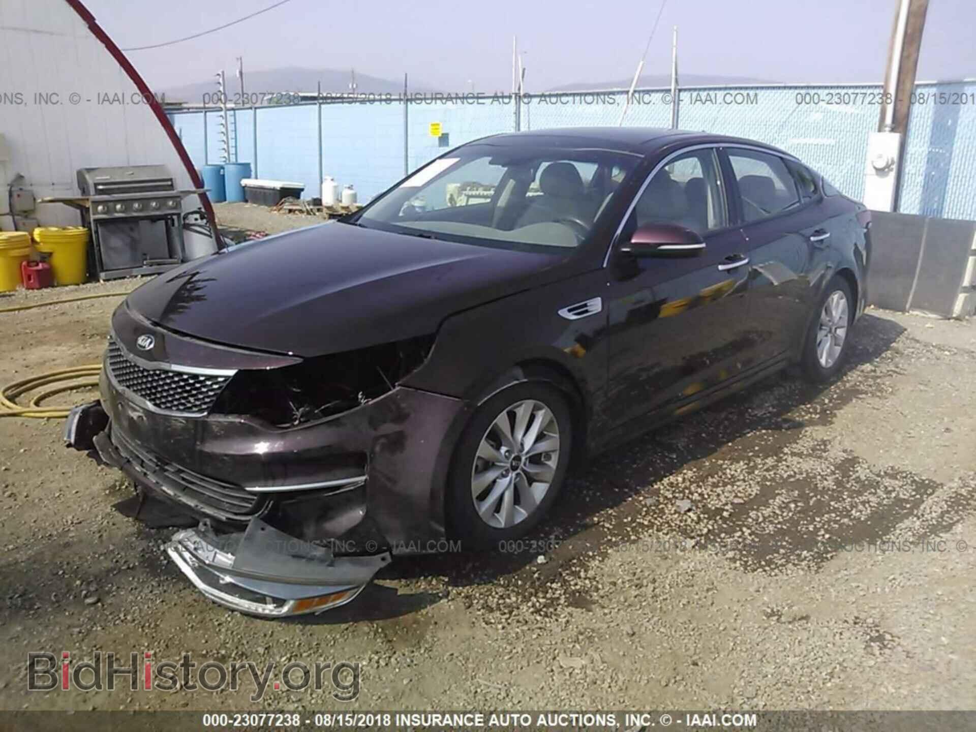 2016 Kia Optima - VIN: 5XXGU4L38GG007366 - Фото 2