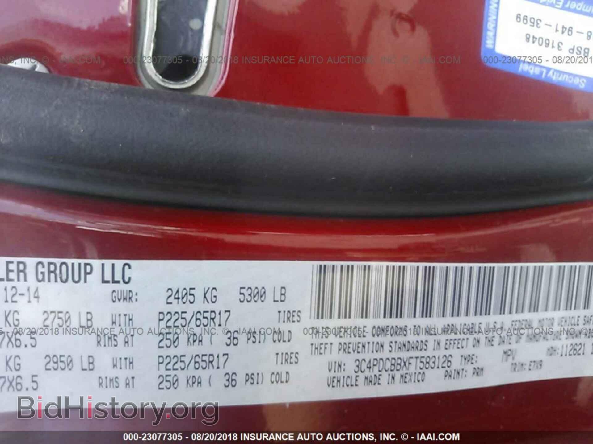 2015 Dodge Journey - VIN: 3C4PDCBBXFT583126 - Photo 9