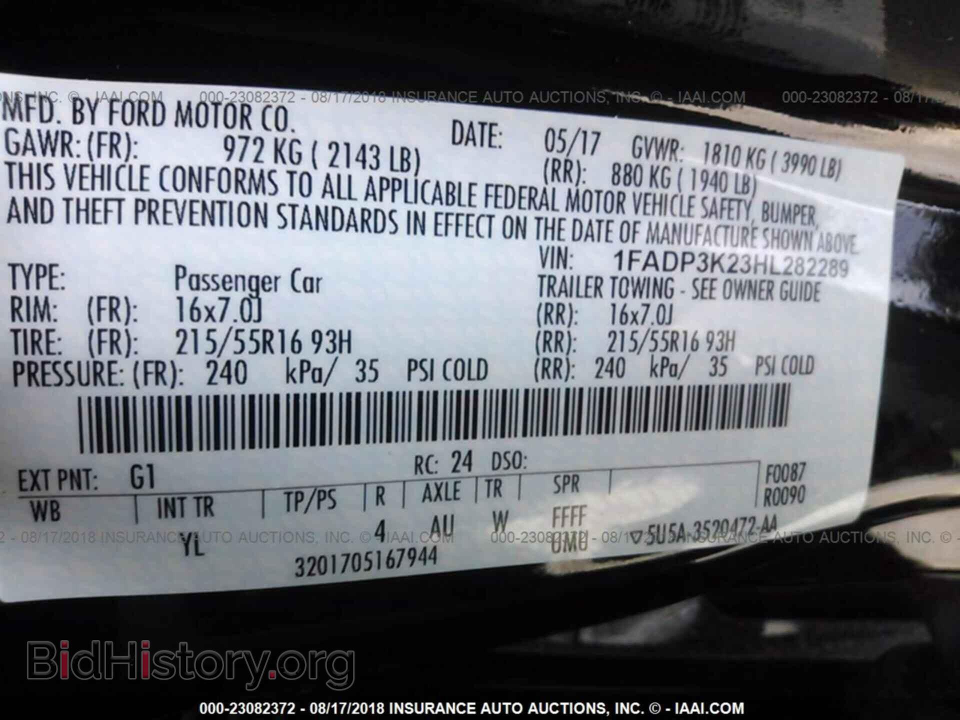 2017 Ford Focus - VIN: 1FADP3K23HL282289 - Photo 9