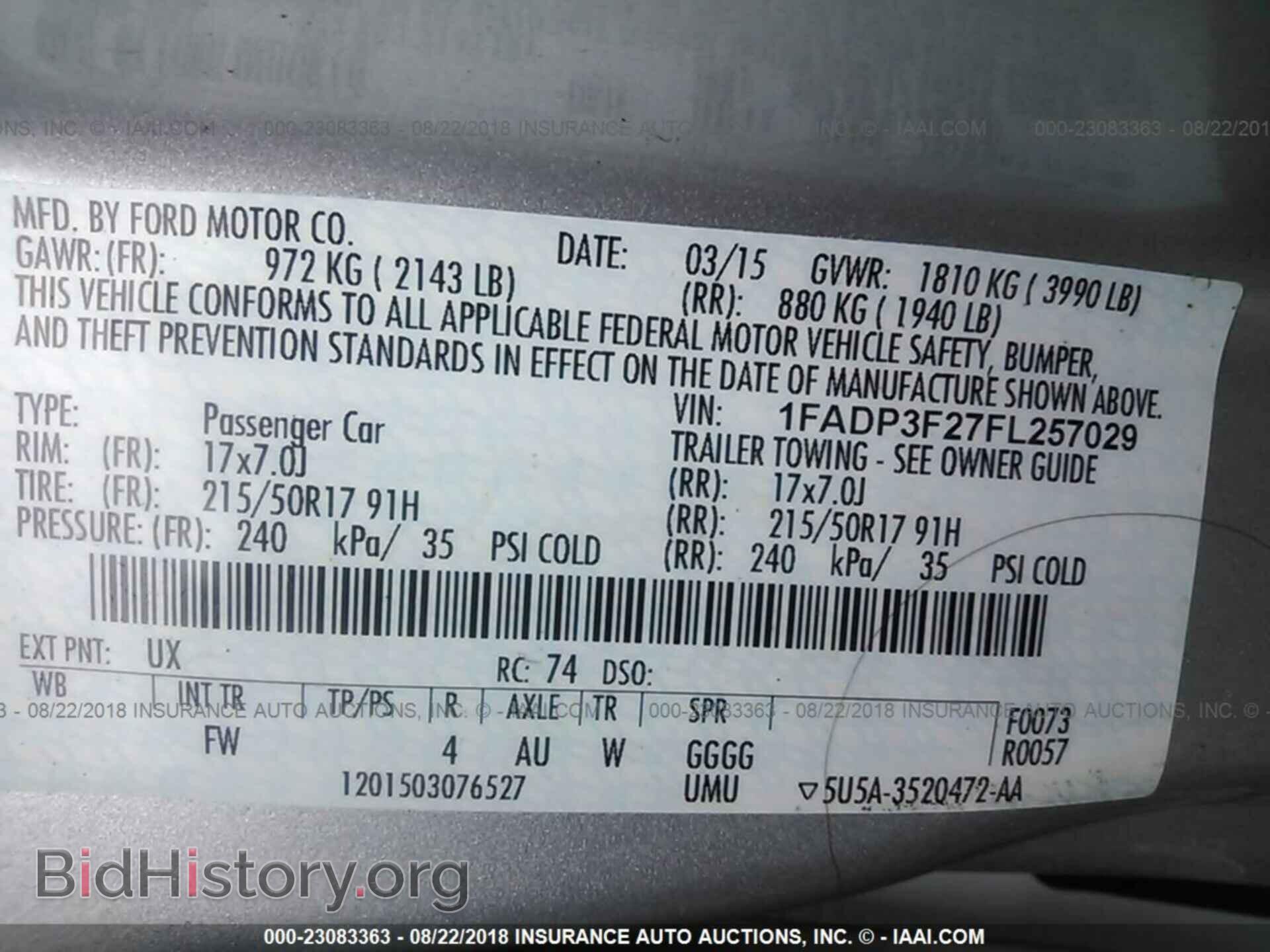 2015 Ford Focus - VIN: 1FADP3F27FL257029 - Photo 9
