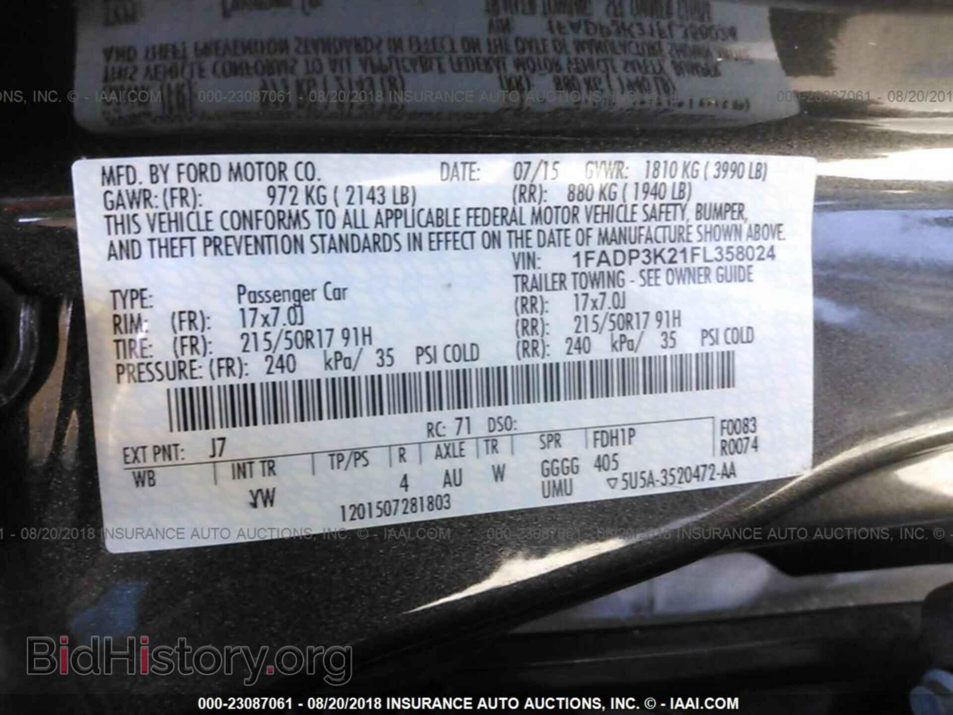 2015 Ford Focus - VIN: 1FADP3K21FL358024 - Photo 9