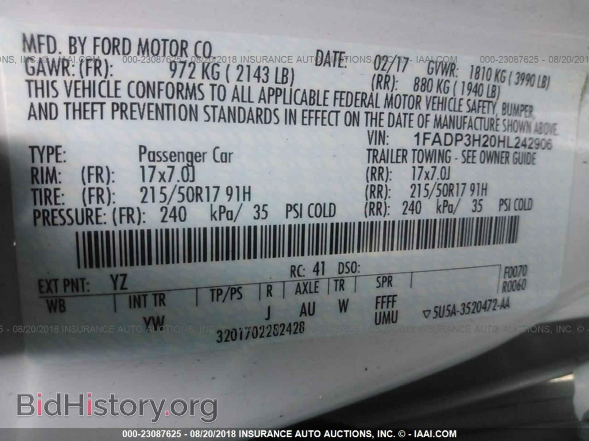 2017 Ford Focus - VIN: 1FADP3H20HL242906 - Photo 9