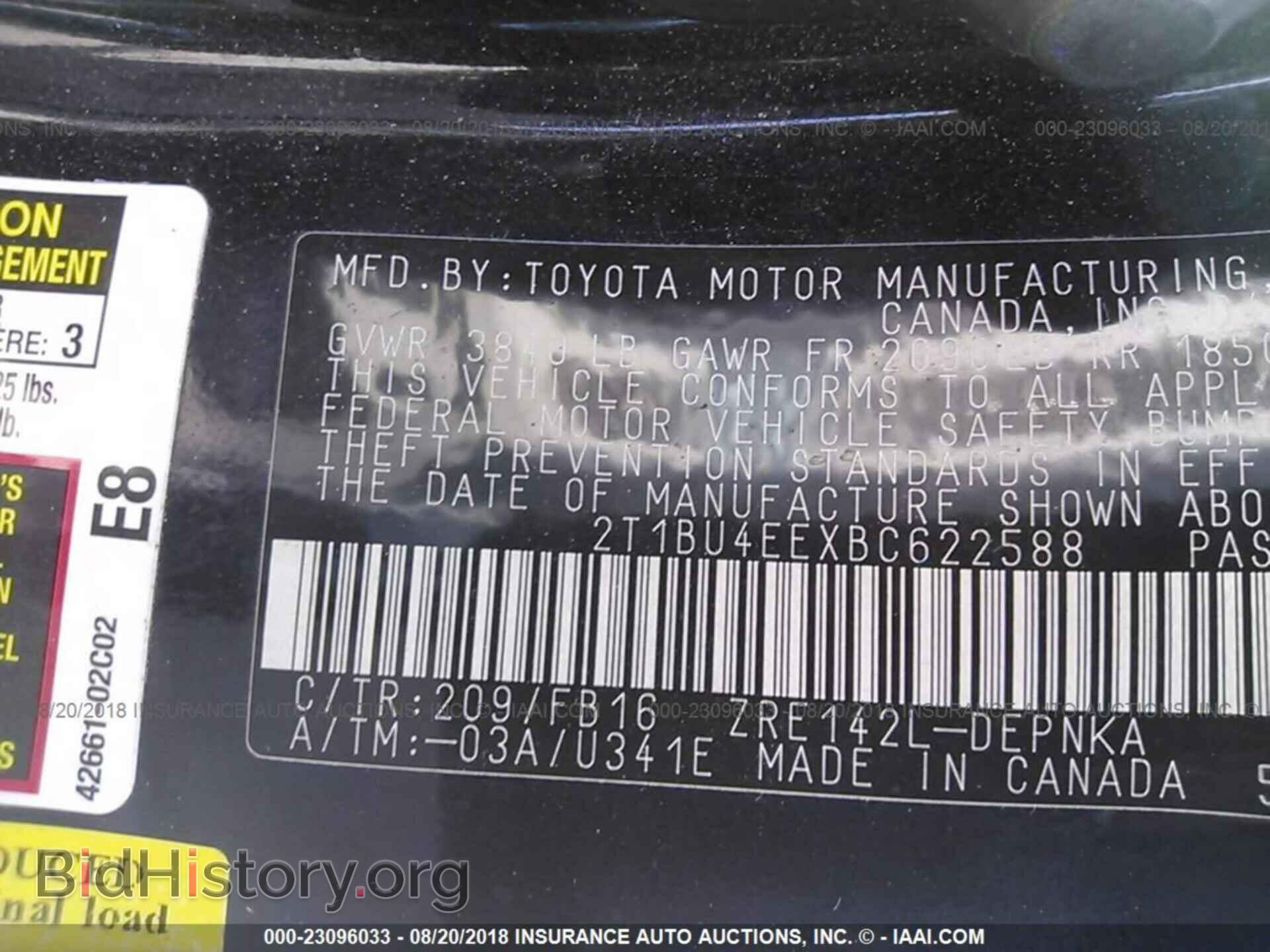 2011 Toyota Corolla - VIN: 2T1BU4EEXBC622588 - Photo 9