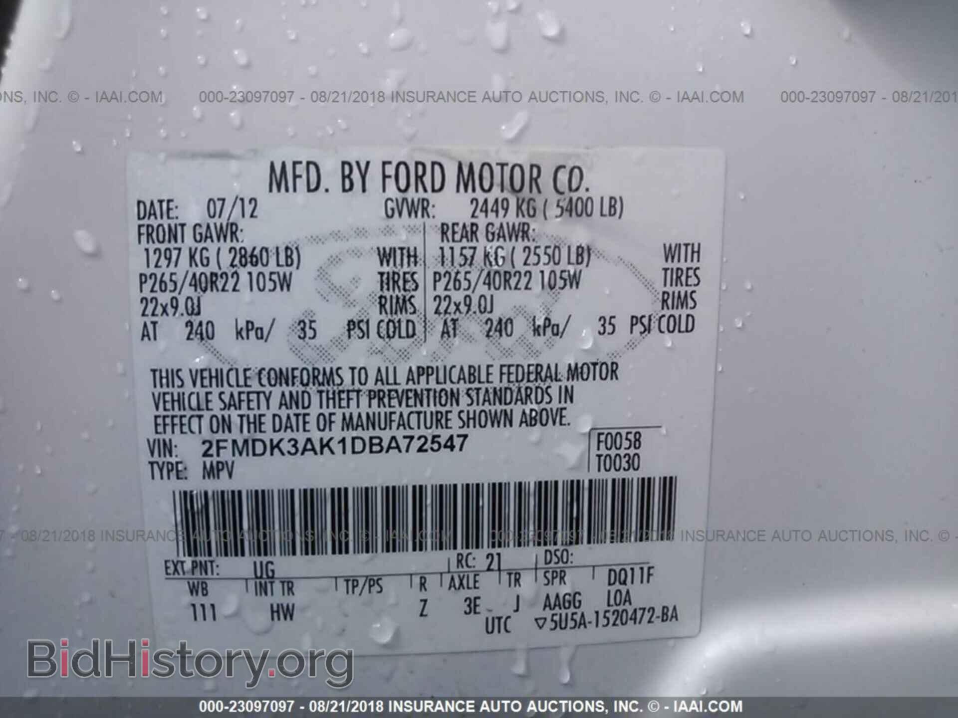 2013 Ford Edge - VIN: 2FMDK3AK1DBA72547 - Photo 9