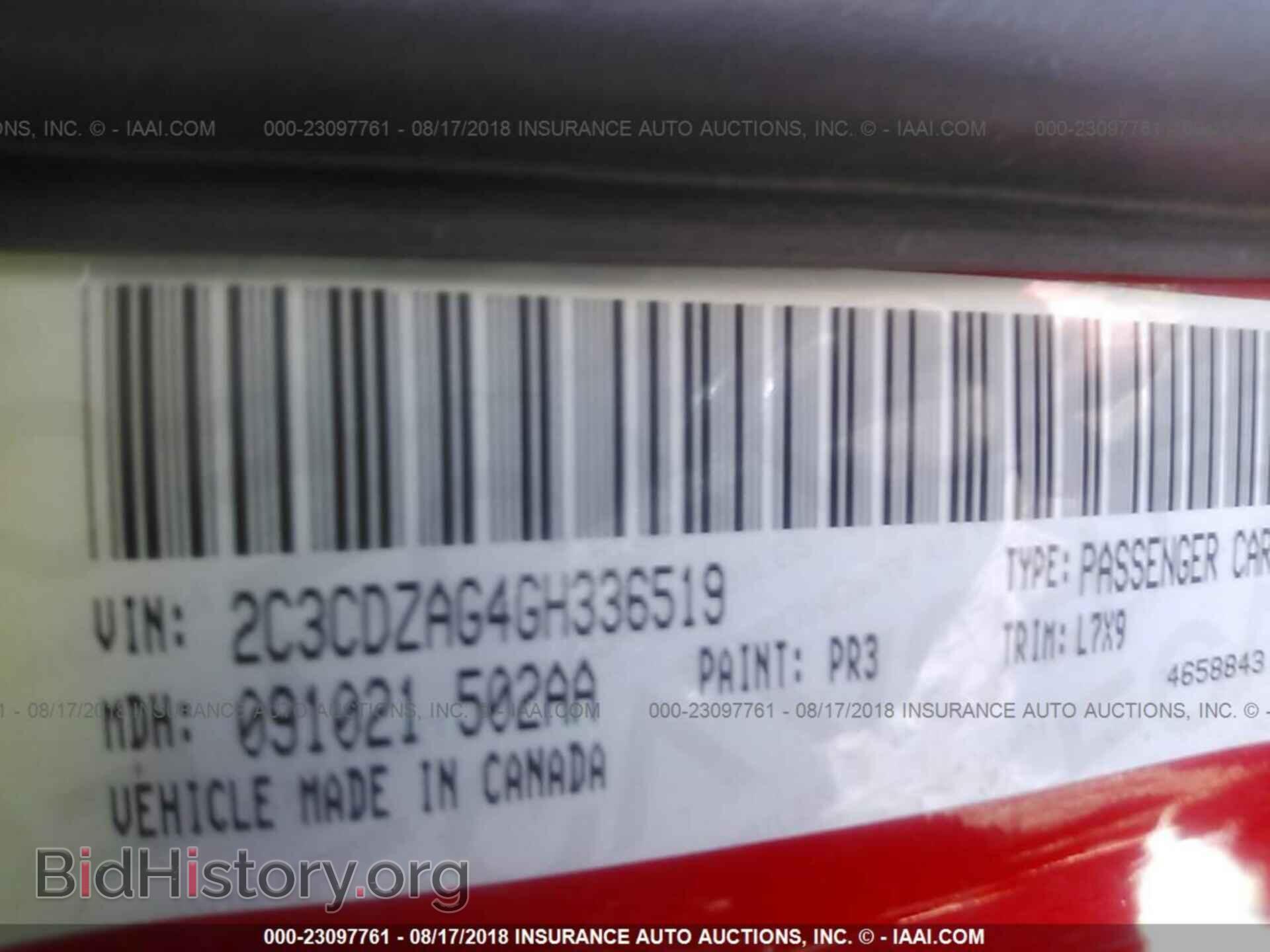2016 Dodge Challenger - VIN: 2C3CDZAG4GH336519 - Photo 9