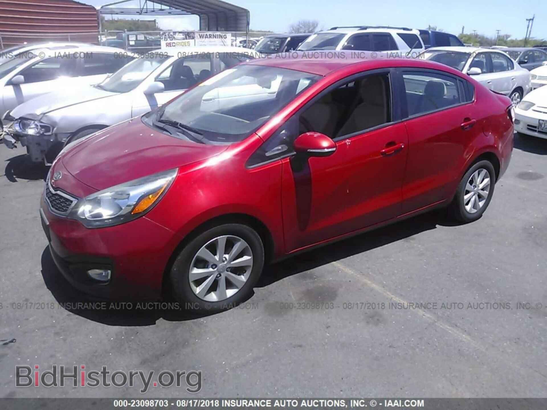 2013 KIA RIO - VIN: KNADN4A3XD6099669 - Фото 2