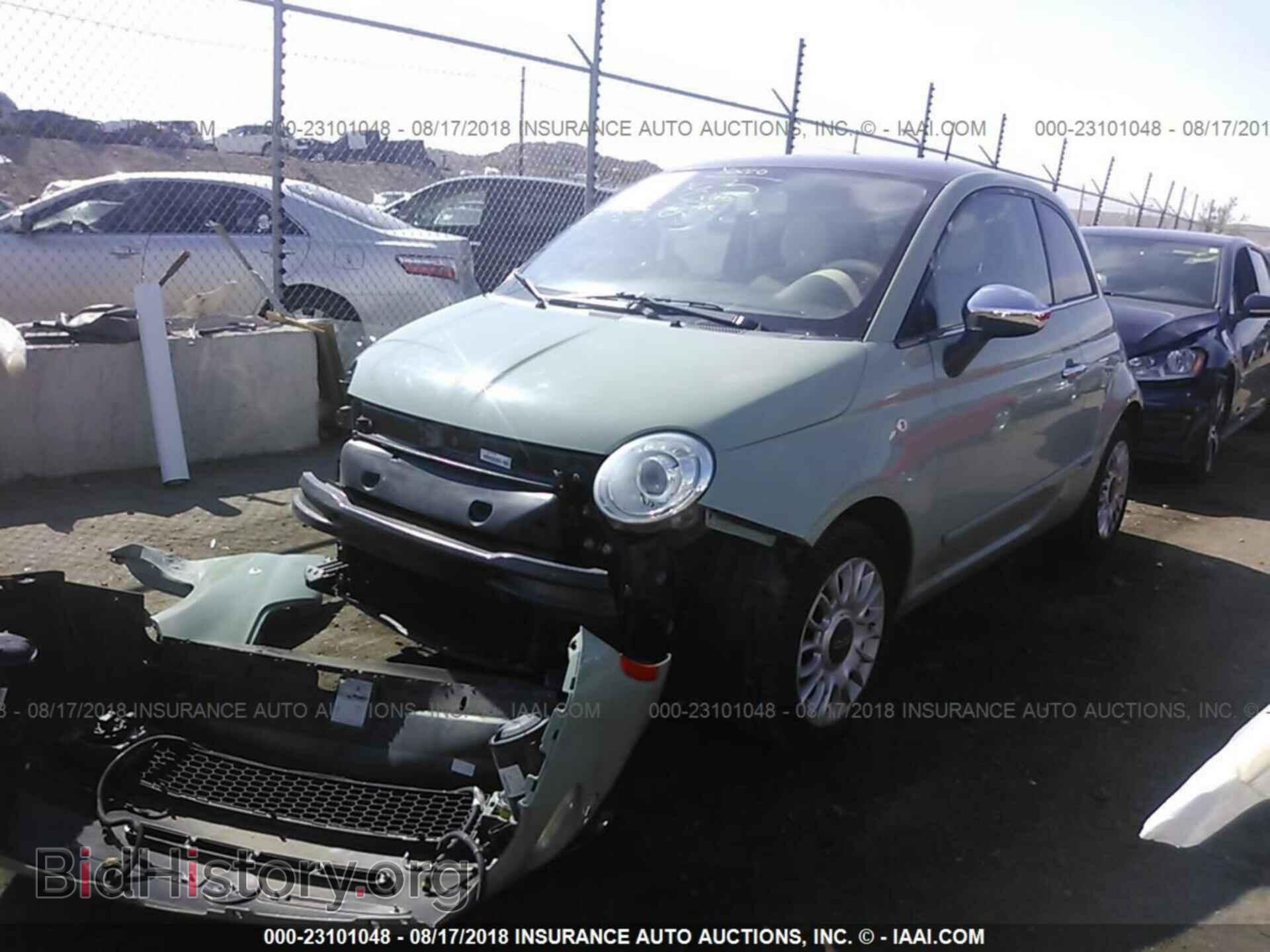 2012 Fiat 500 - VIN: 3C3CFFCR0CT203393 - Фото 2