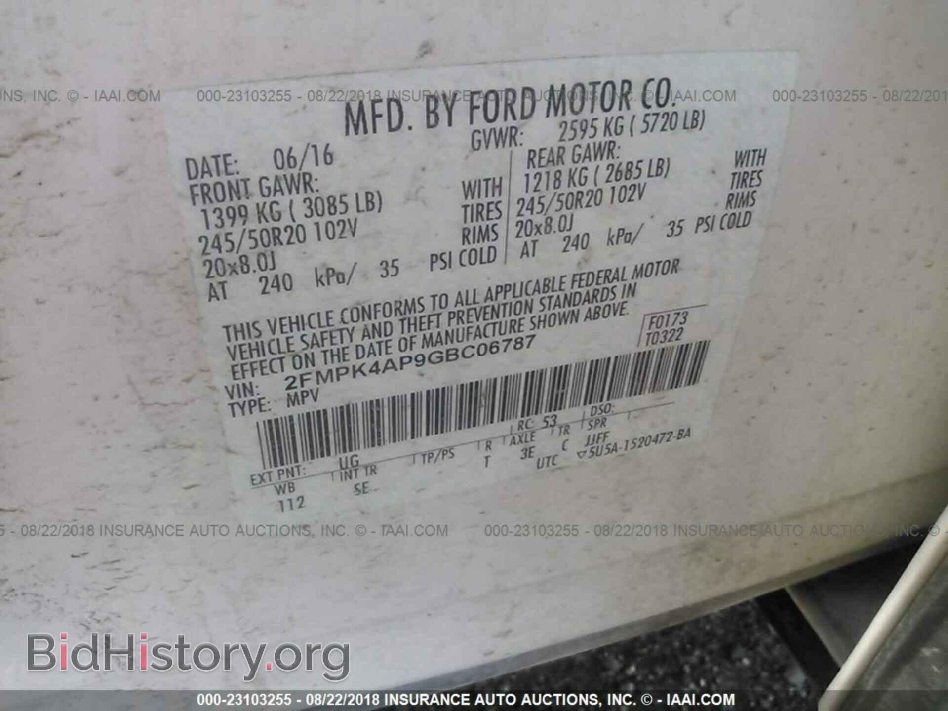 2016 Ford Edge - VIN: 2FMPK4AP9GBC06787 - Photo 9